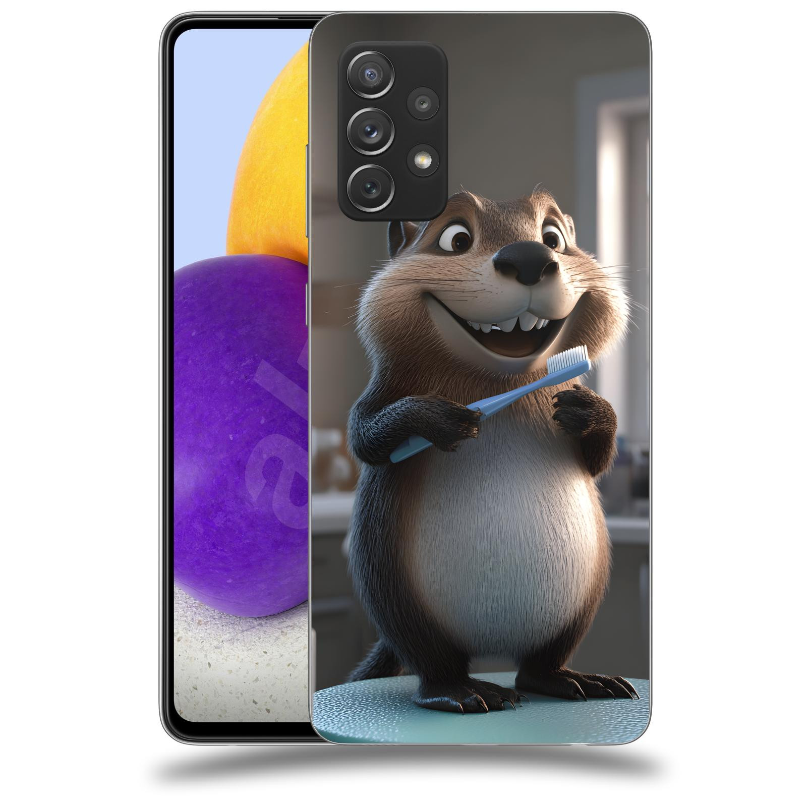 ACOVER Kryt na mobil Samsung Galaxy A73 5G - Bobr zubař