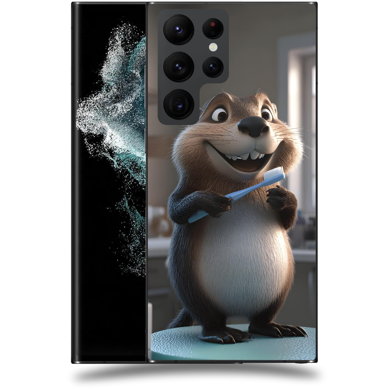 ACOVER Kryt na mobil Samsung Galaxy S22 Ultra 5G - Bobr zubař