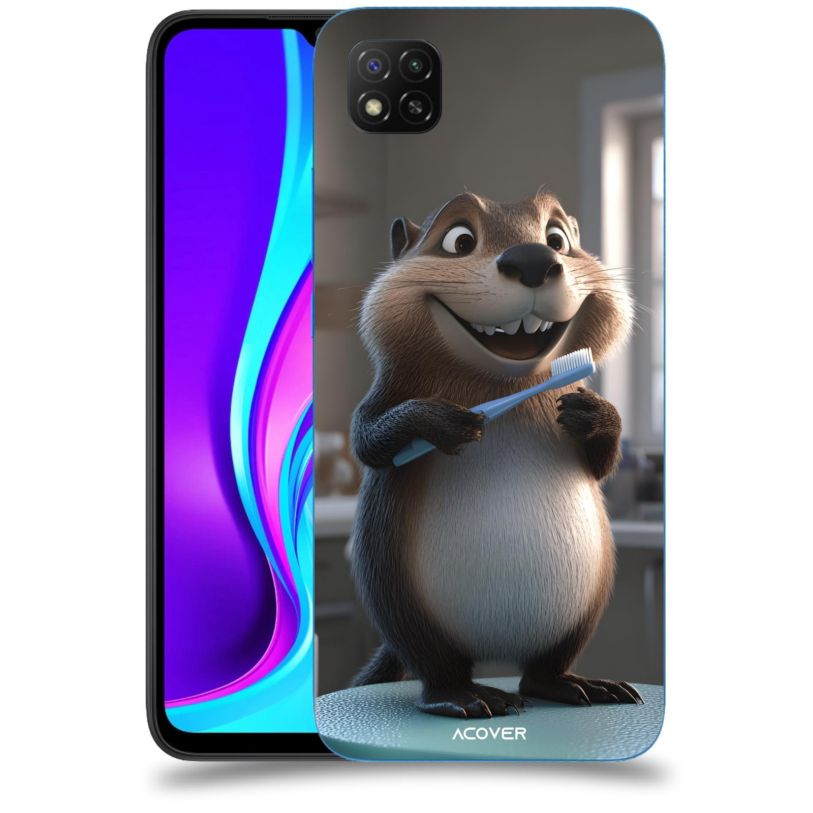 ACOVER Kryt na mobil Xiaomi Redmi 9C - Bobr zubař