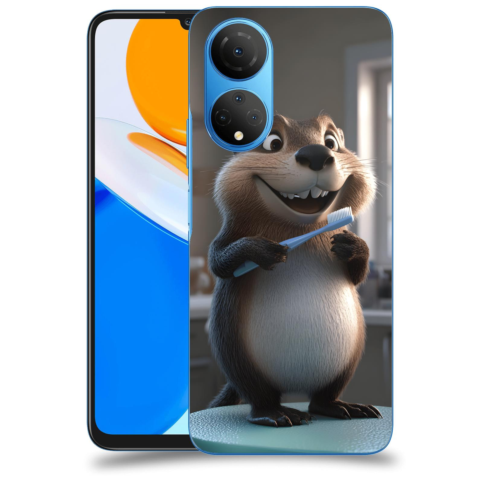 ACOVER Kryt na mobil Honor X7 - Bobr zubař