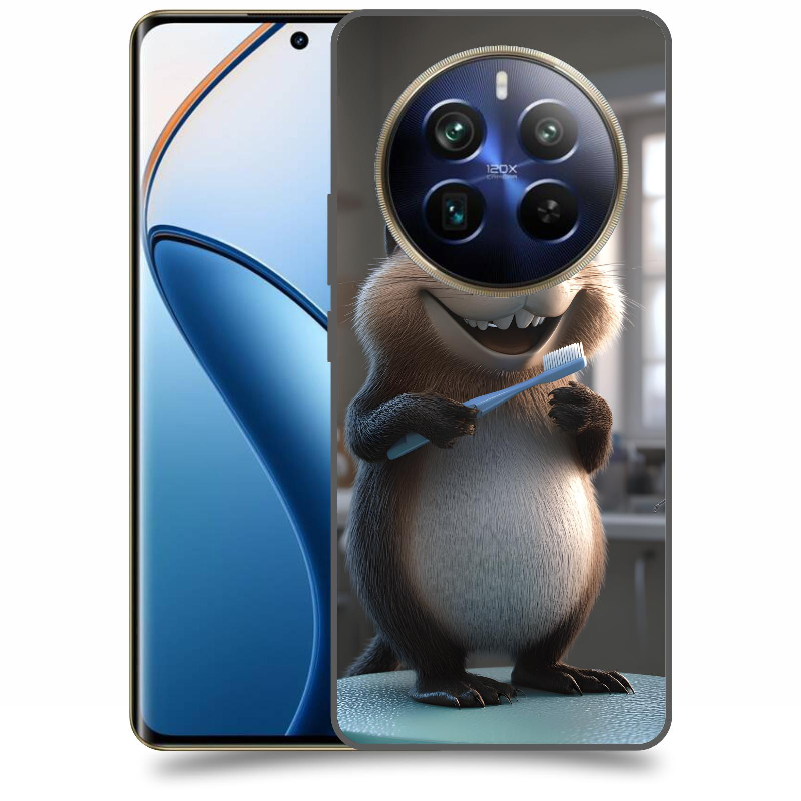 ACOVER Kryt na mobil Realme 12 pro+ 5g - Bobr zubař