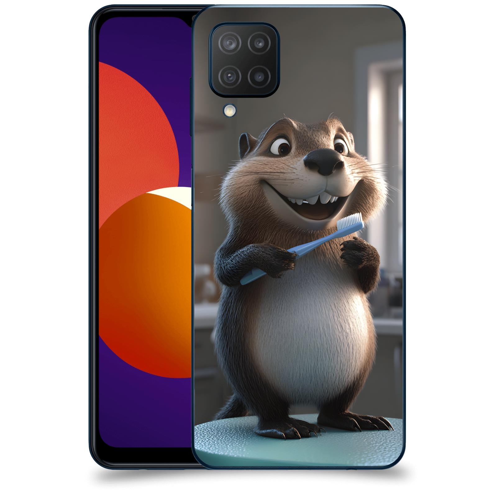ACOVER Kryt na mobil Samsung Galaxy M12 M127F - Bobr zubař