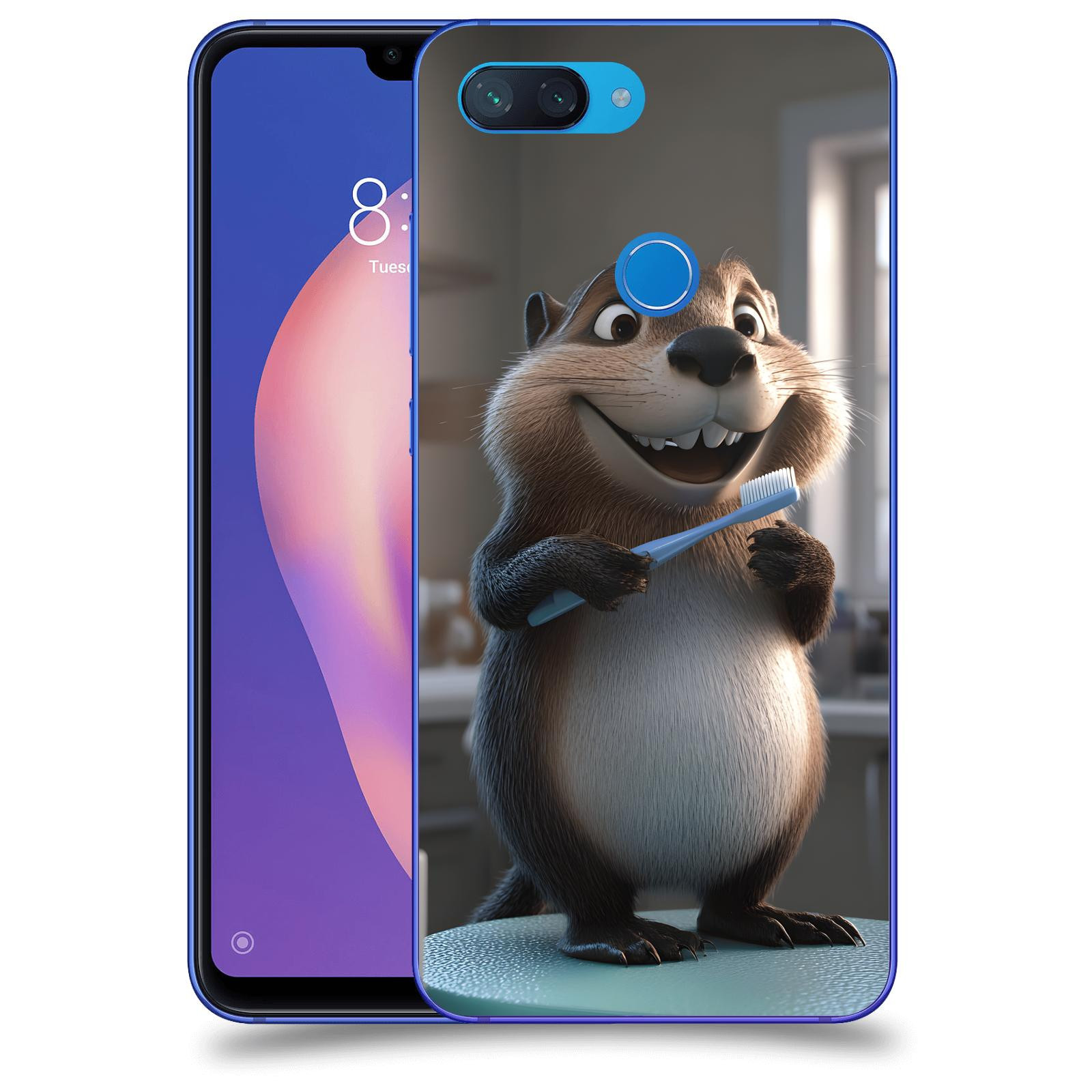 ACOVER Kryt na mobil Xiaomi Mi 8 Lite - Bobr zubař