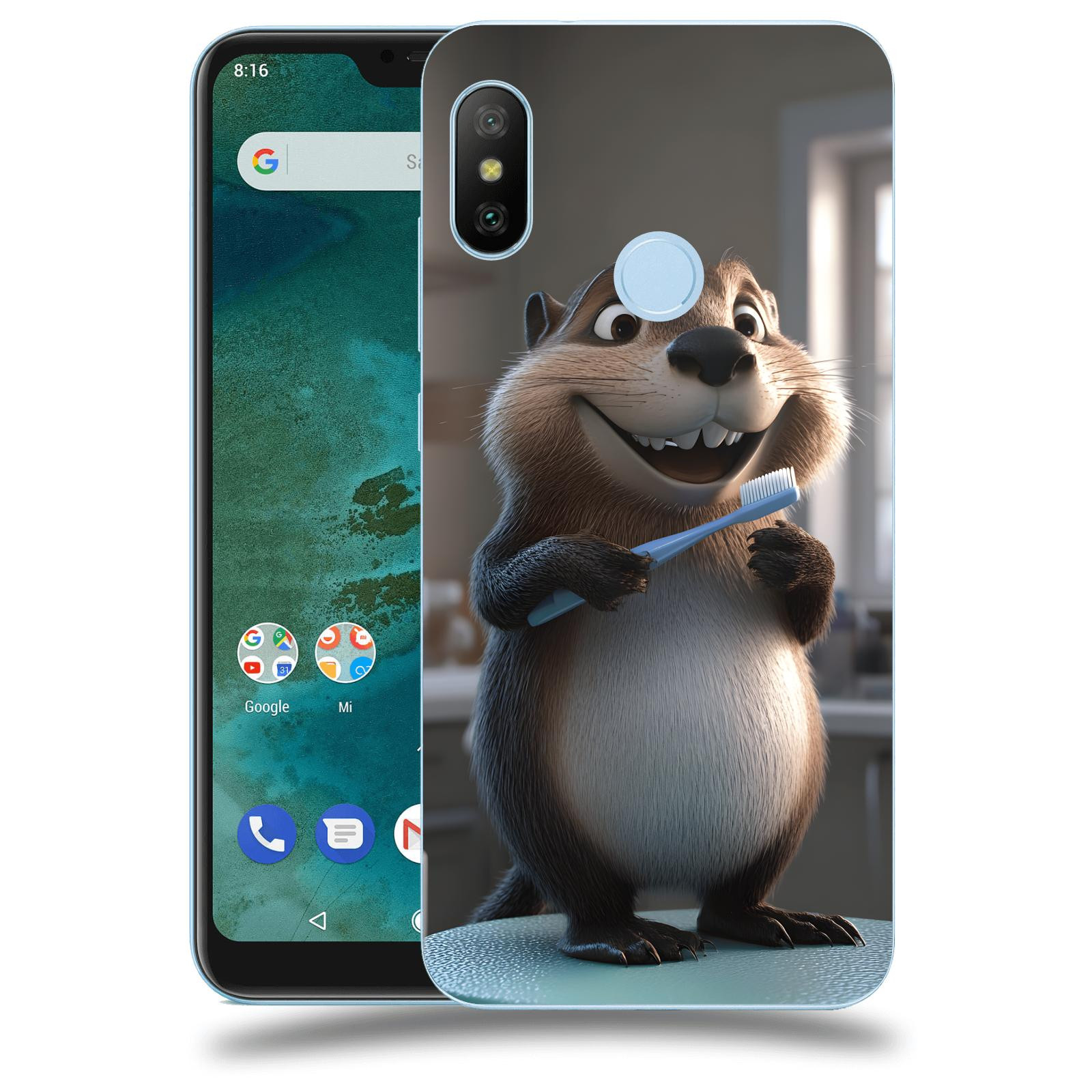 ACOVER Kryt na mobil Xiaomi Mi A2 Lite - Bobr zubař