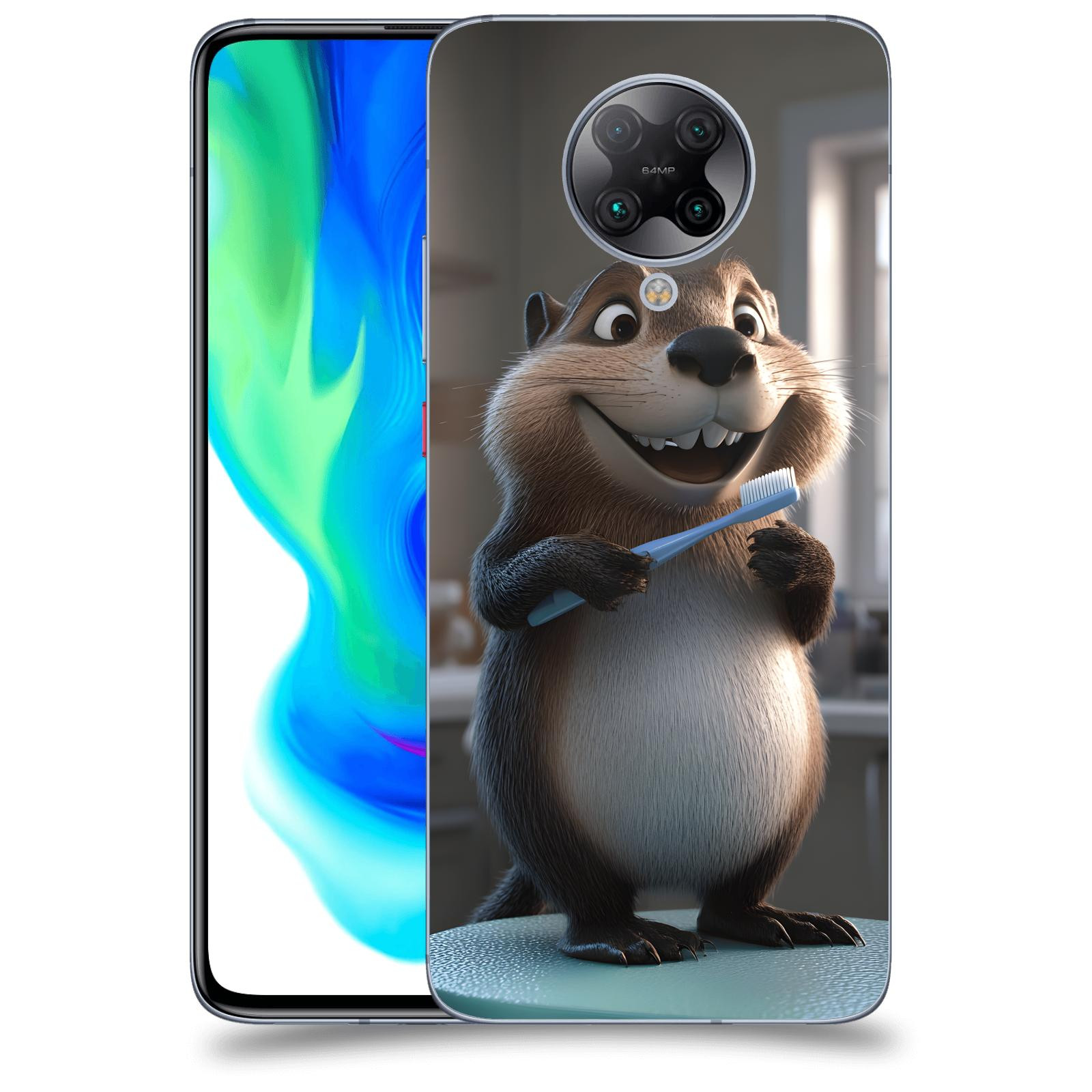 ACOVER Kryt na mobil Xiaomi Poco F2 Pro - Bobr zubař