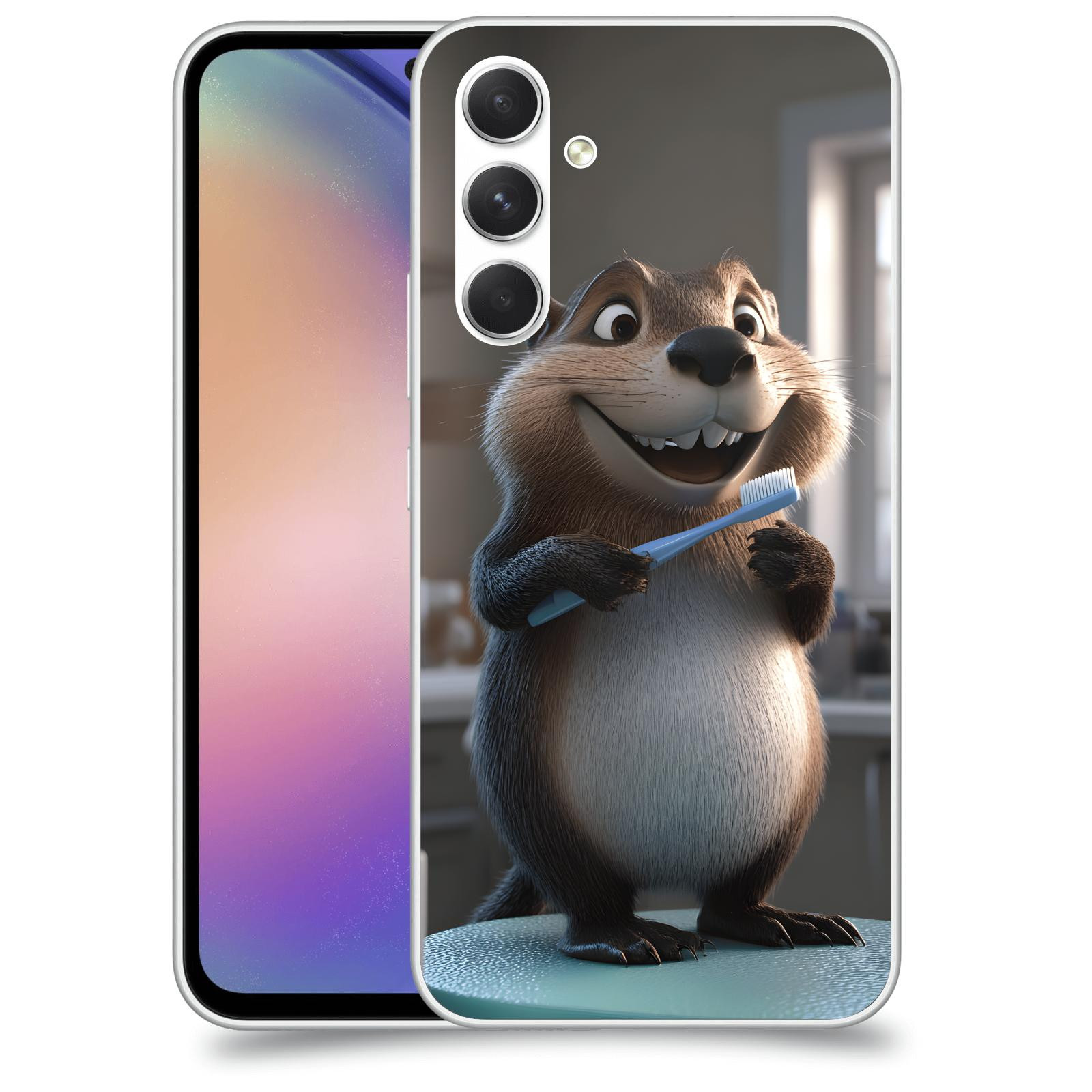 ACOVER Kryt na mobil Samsung Galaxy M54 5G - Bobr zubař