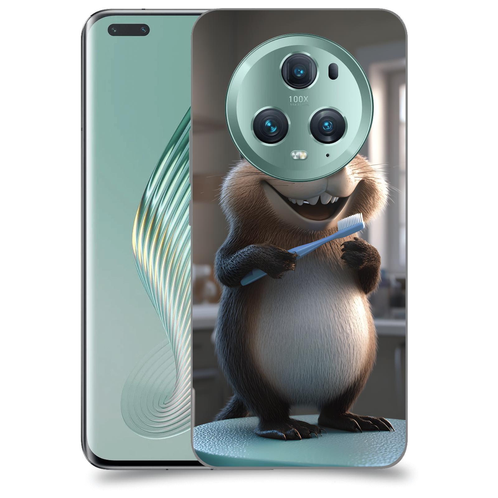 ACOVER Kryt na mobil Honor Magic5 Pro - Bobr zubař
