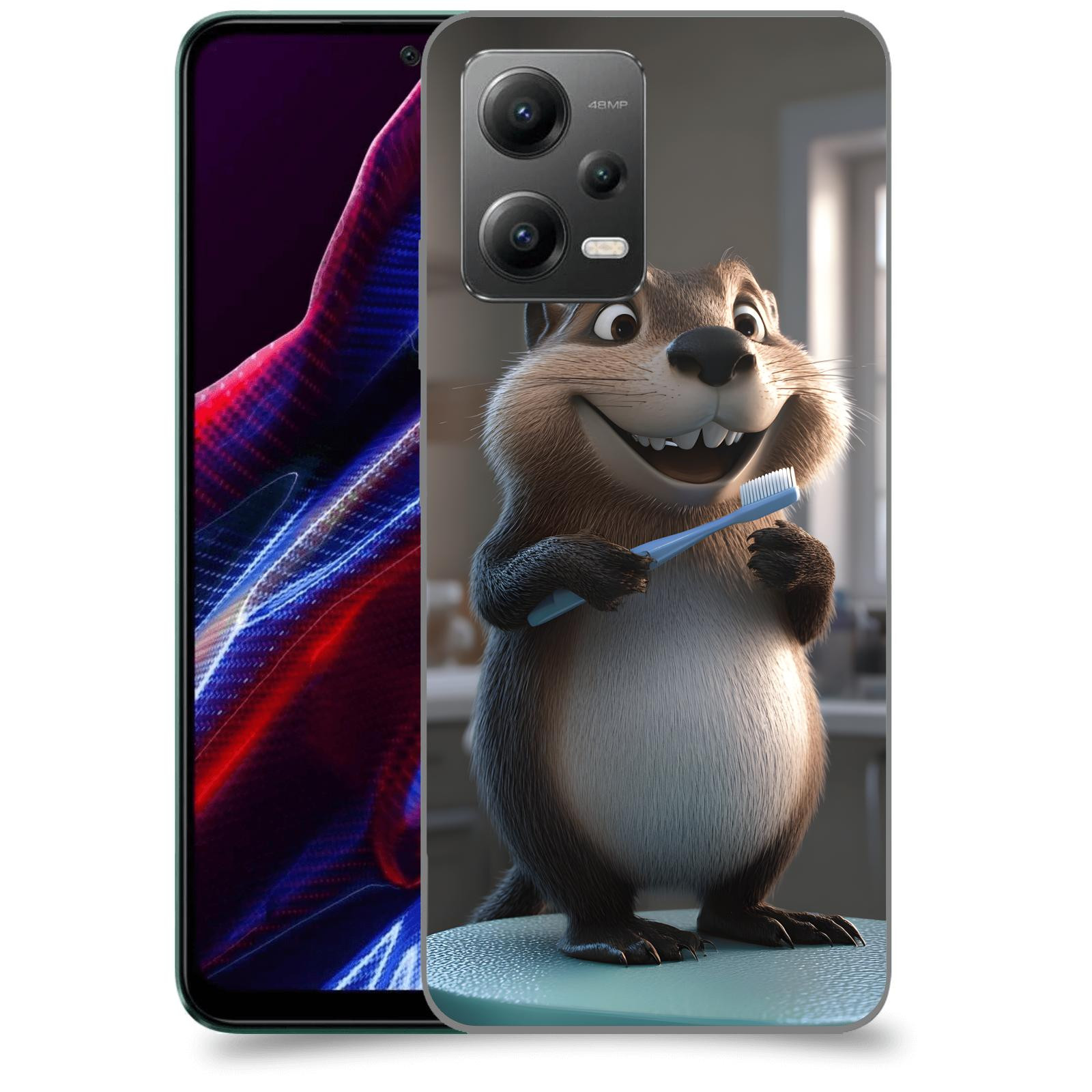 ACOVER Kryt na mobil Xiaomi Poco X5 - Bobr zubař