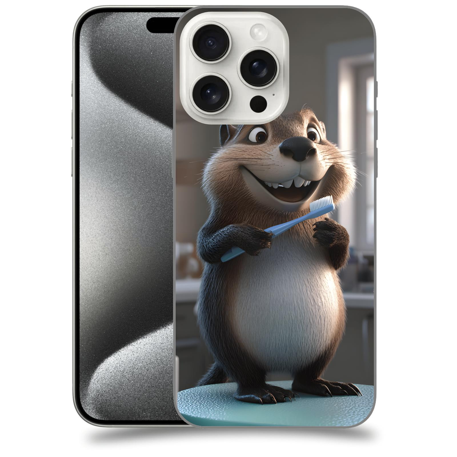ACOVER Kryt na mobil Apple iPhone 15 pro max - Bobr zubař