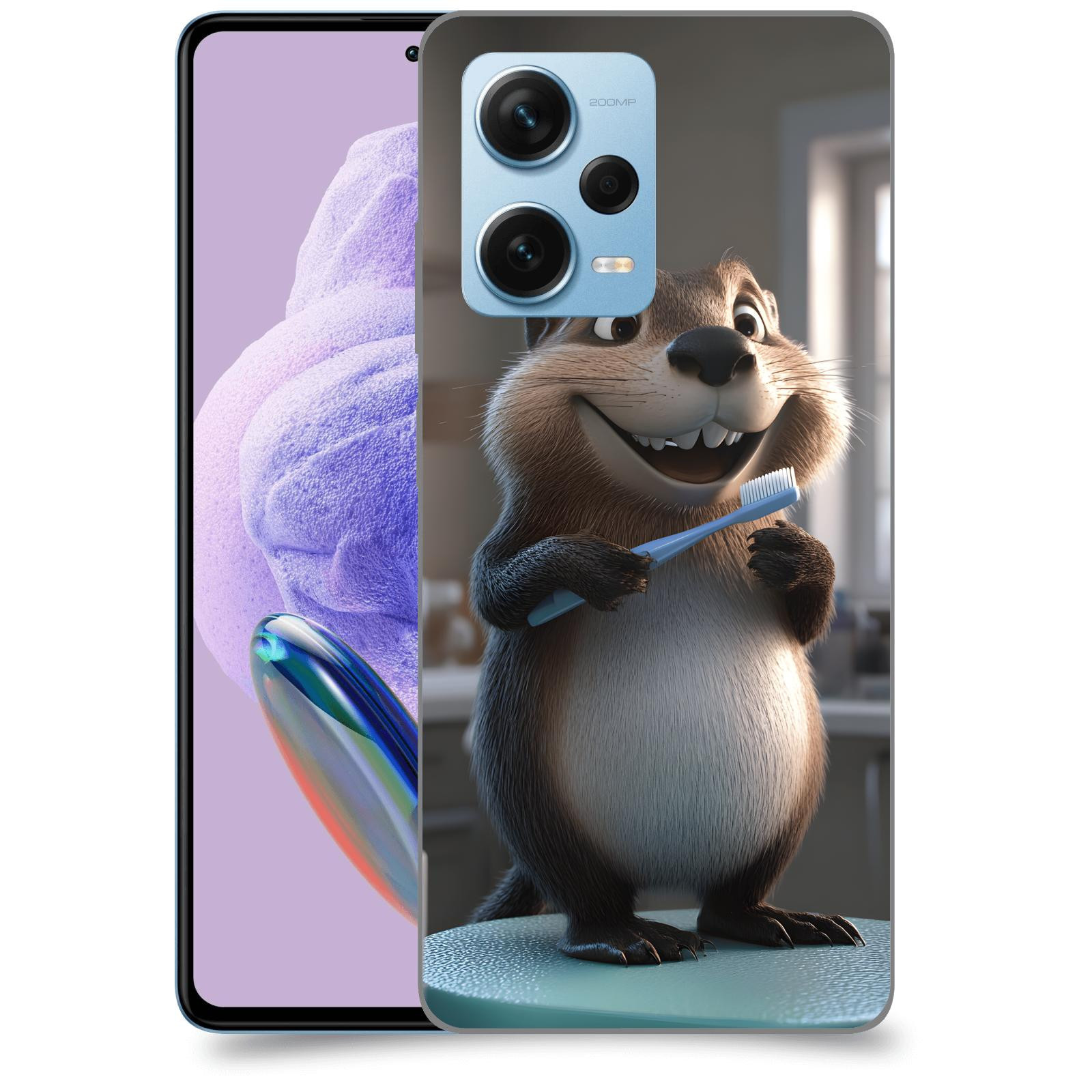 ACOVER Kryt na mobil Xiaomi Redmi Note 12 Pro+ 5G - Bobr zubař