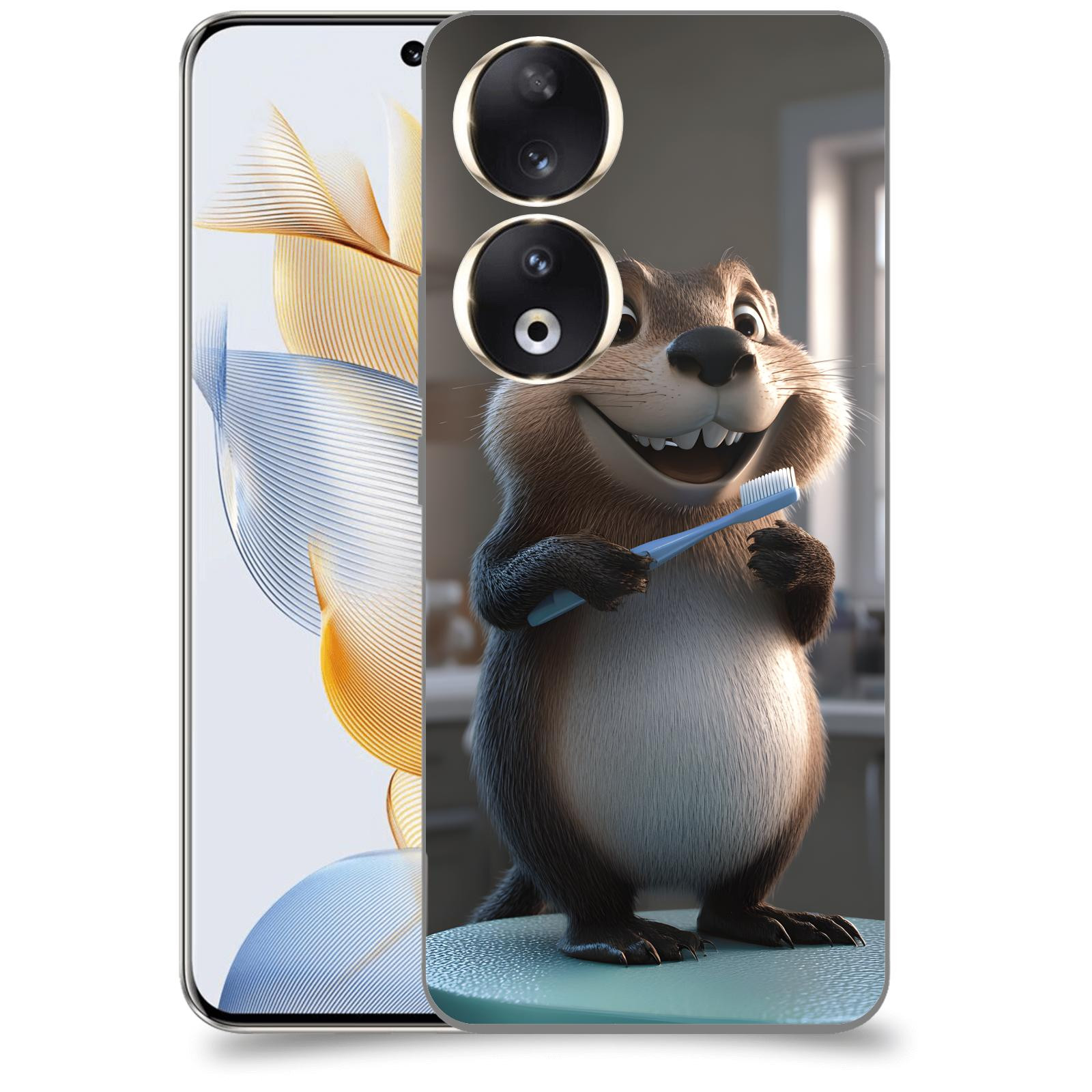 ACOVER Kryt na mobil Honor 90 - Bobr zubař