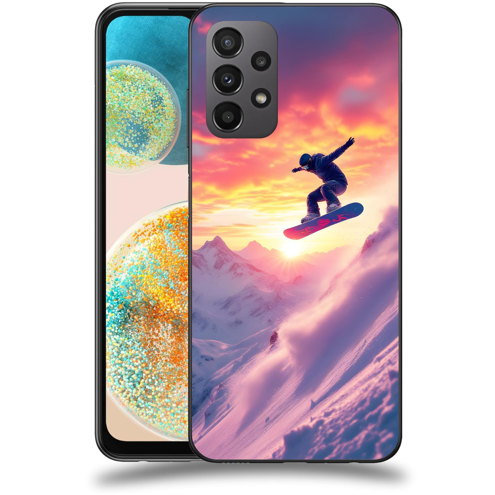 ACOVER Kryt na mobil Samsung Galaxy A23 5G - Snowboard