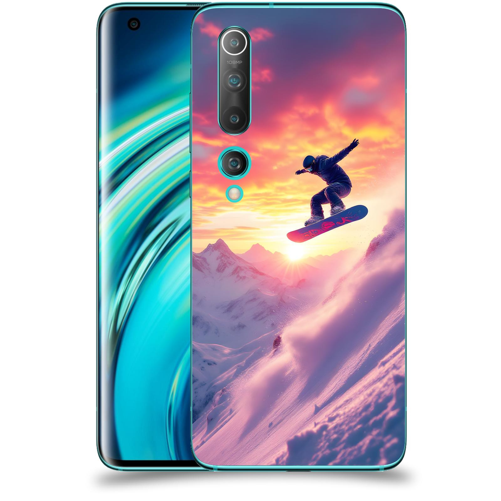 ACOVER Kryt na mobil Xiaomi Mi 10 - Snowboard