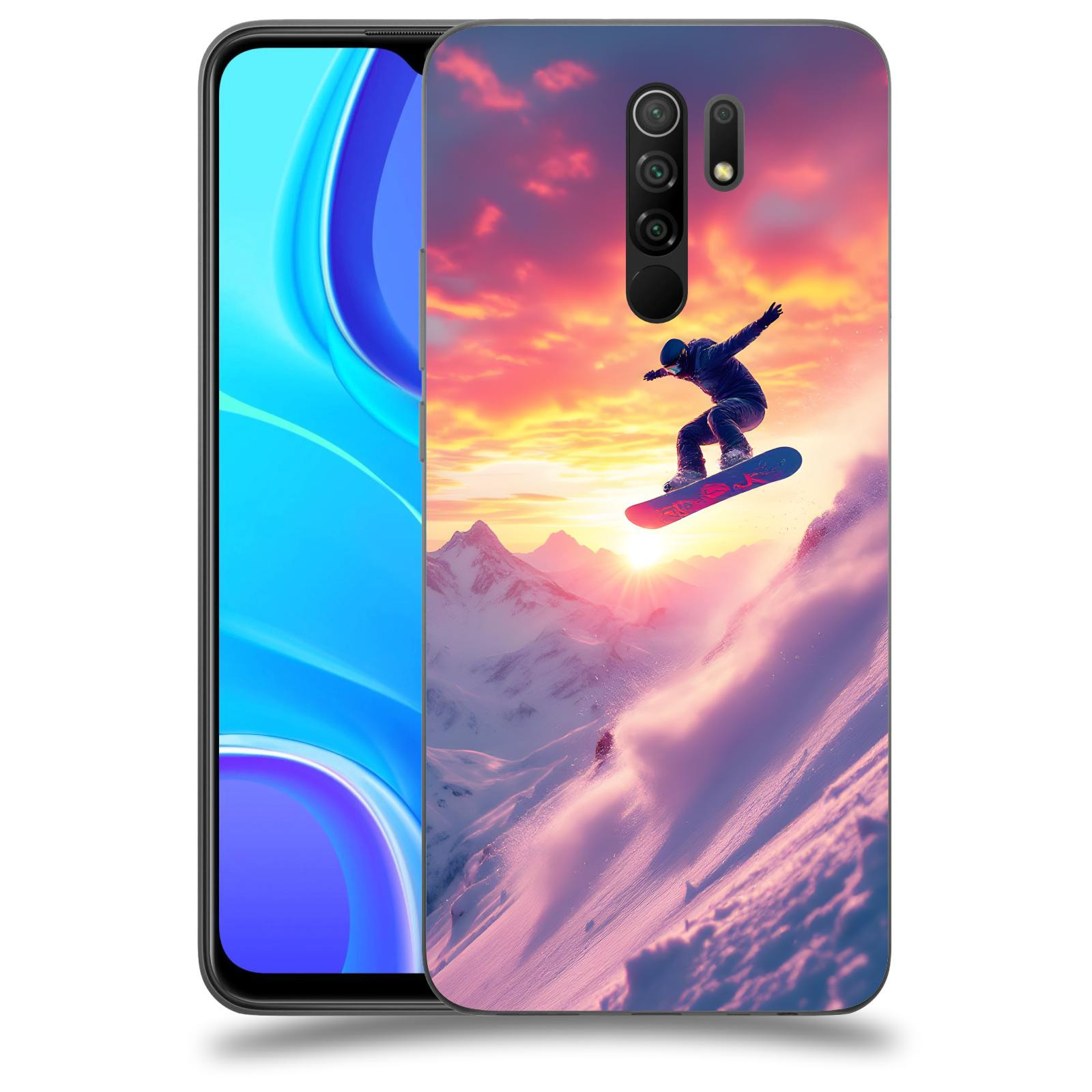 ACOVER Kryt na mobil Xiaomi Redmi 9 - Snowboard