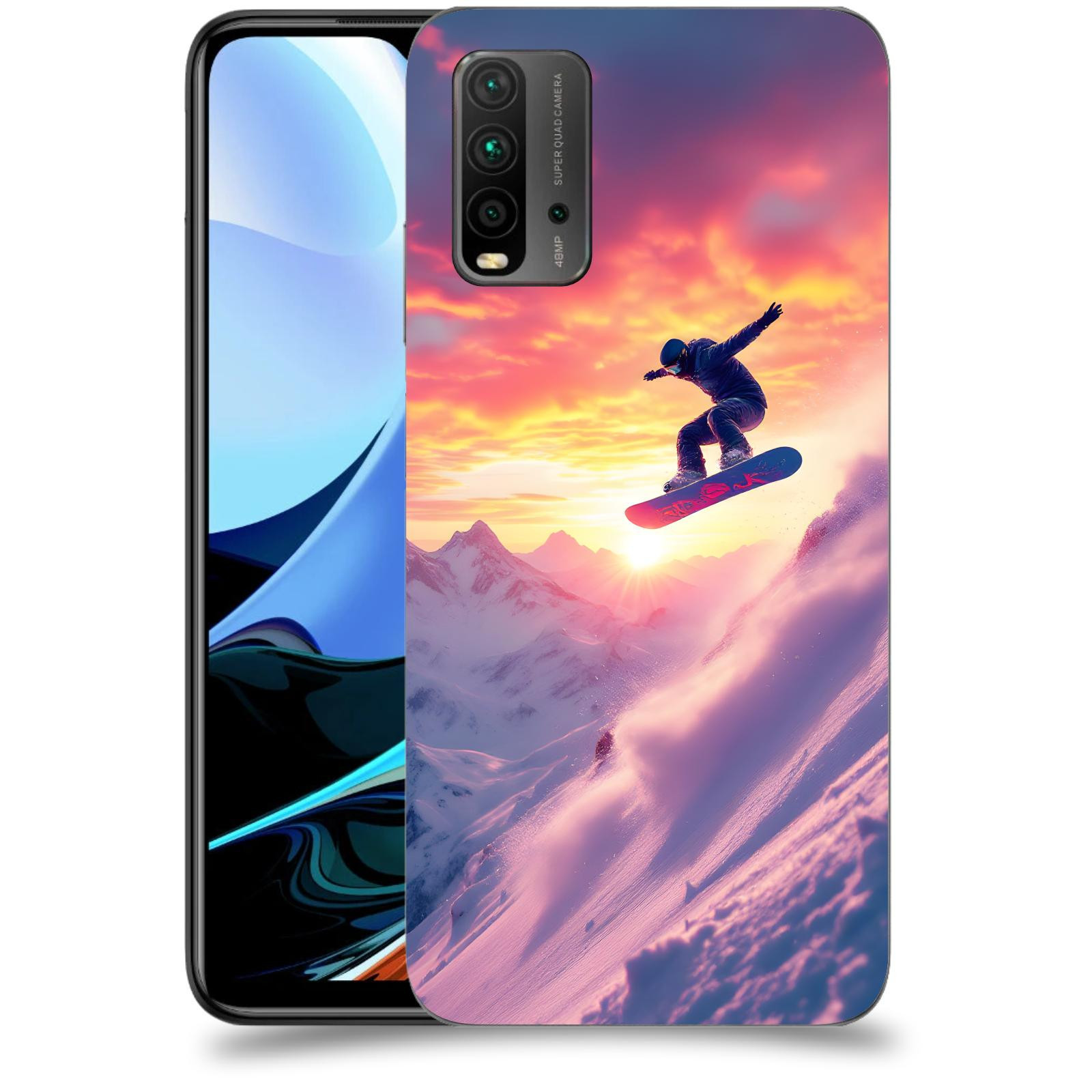 ACOVER Kryt na mobil Xiaomi Redmi 9T - Snowboard