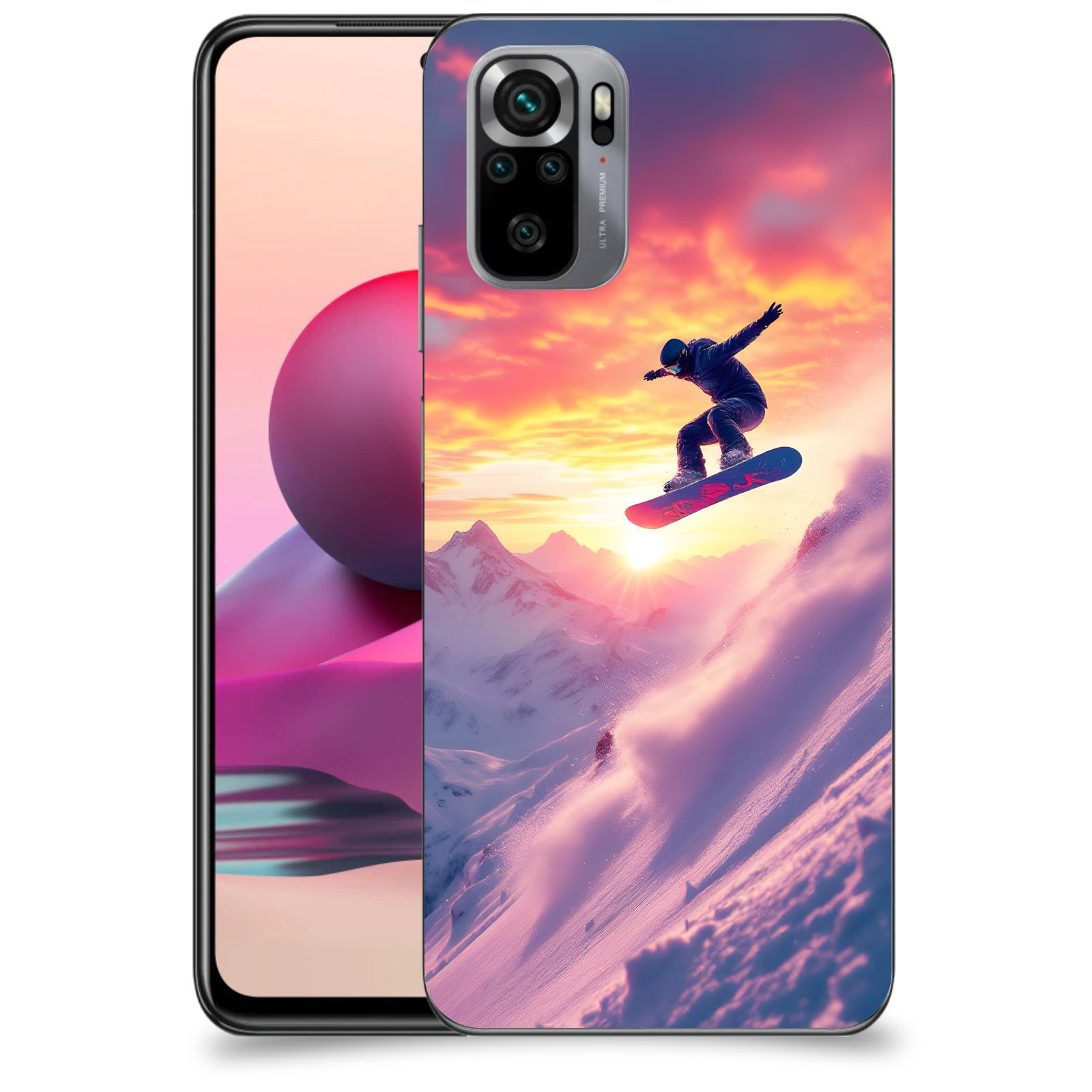 ACOVER Kryt na mobil Xiaomi Redmi Note 10S - Snowboard