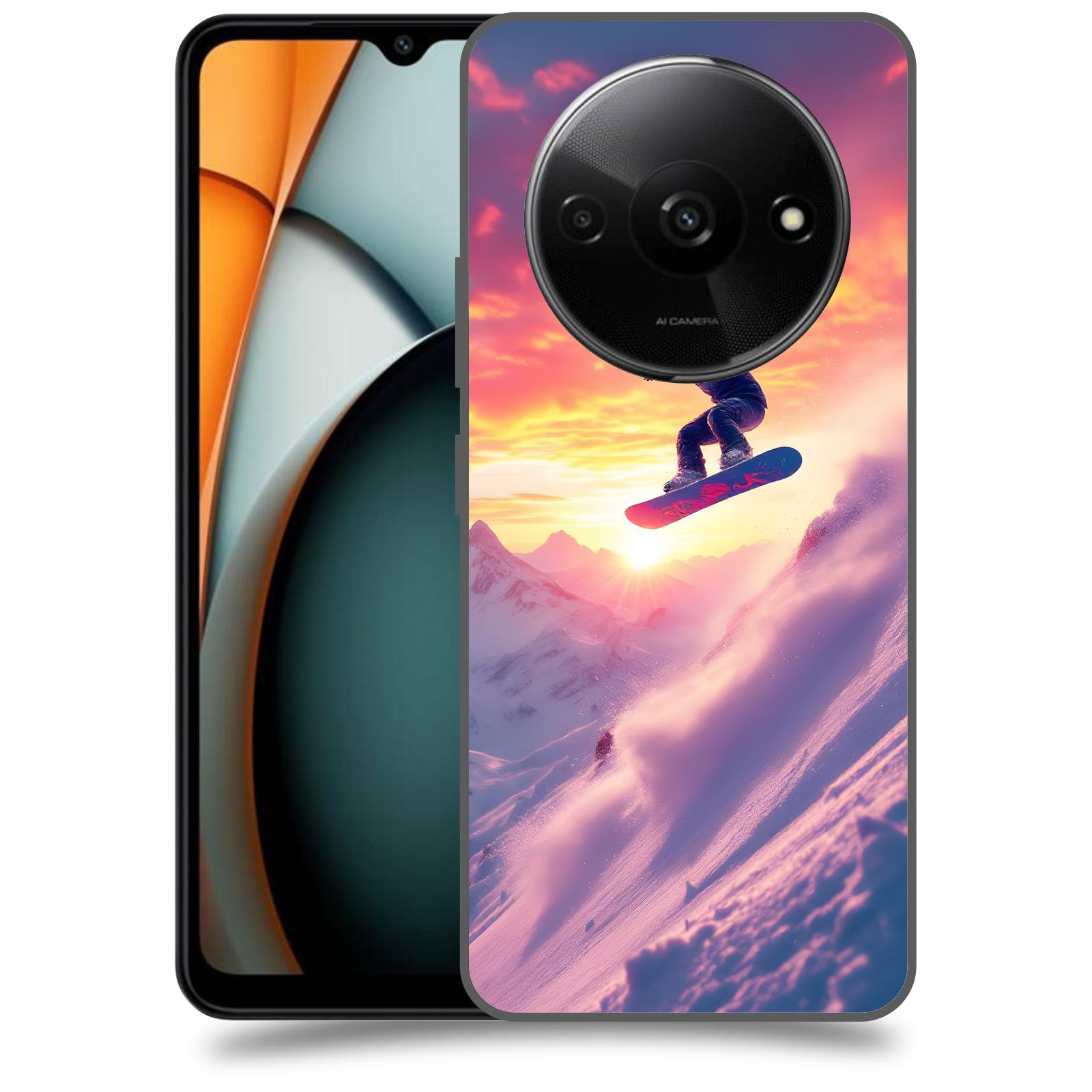 ACOVER Kryt na mobil Xiaomi Redmi A3 - Snowboard