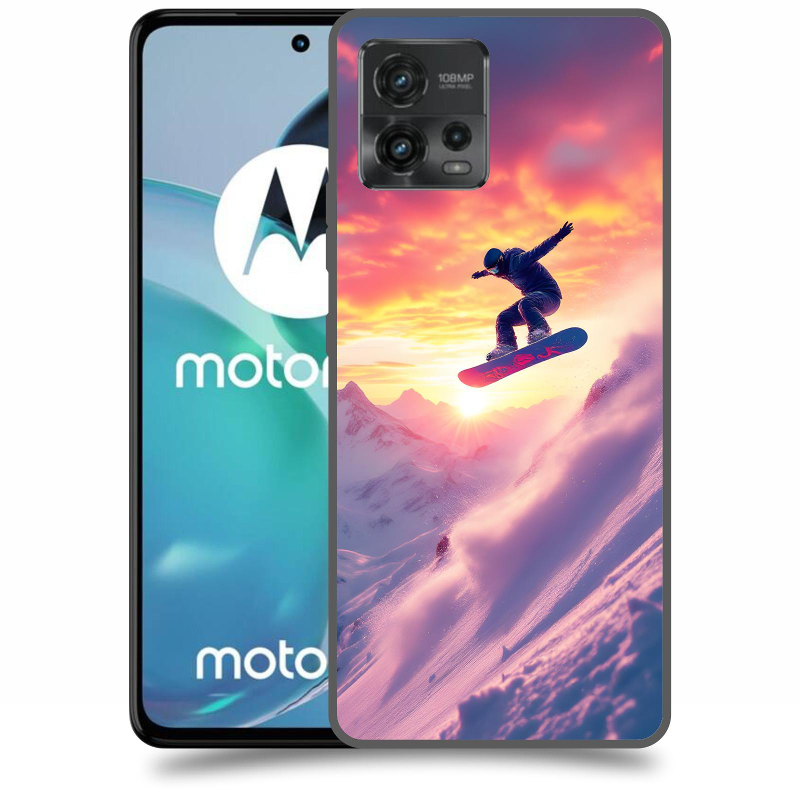 ACOVER Kryt na mobil Motorola Moto G72 - Snowboard