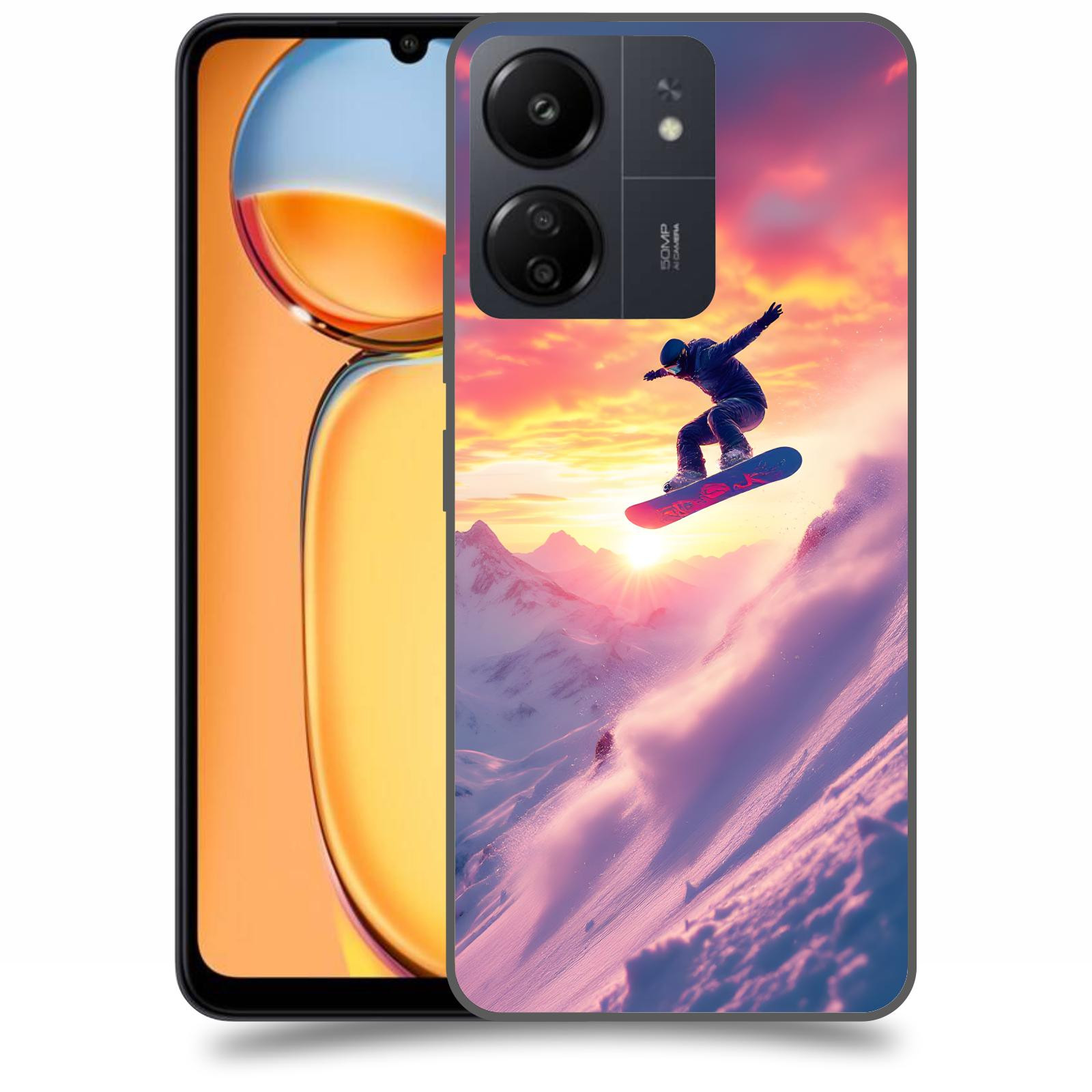ACOVER Kryt na mobil Xiaomi Redmi 13C  Snowboard