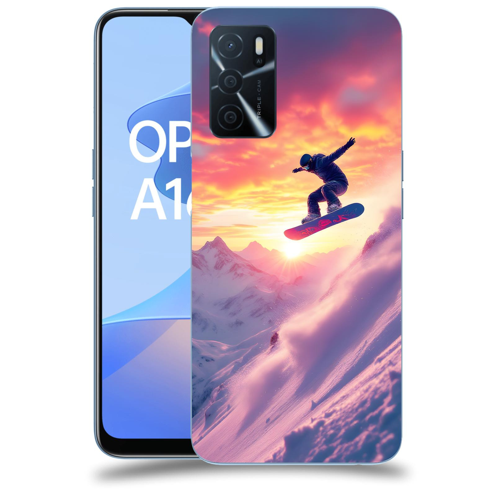 ACOVER Kryt na mobil OPPO A16s - Snowboard