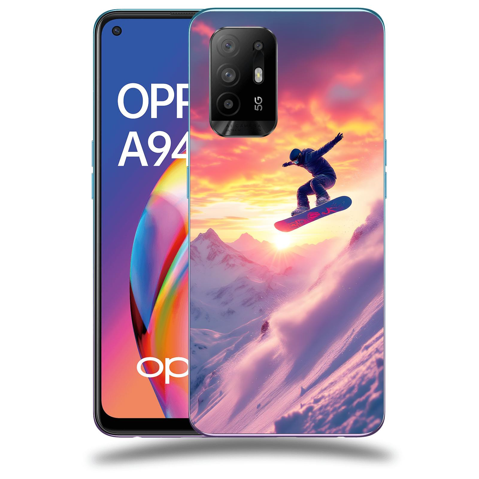 ACOVER Kryt na mobil OPPO A94 5G - Snowboard