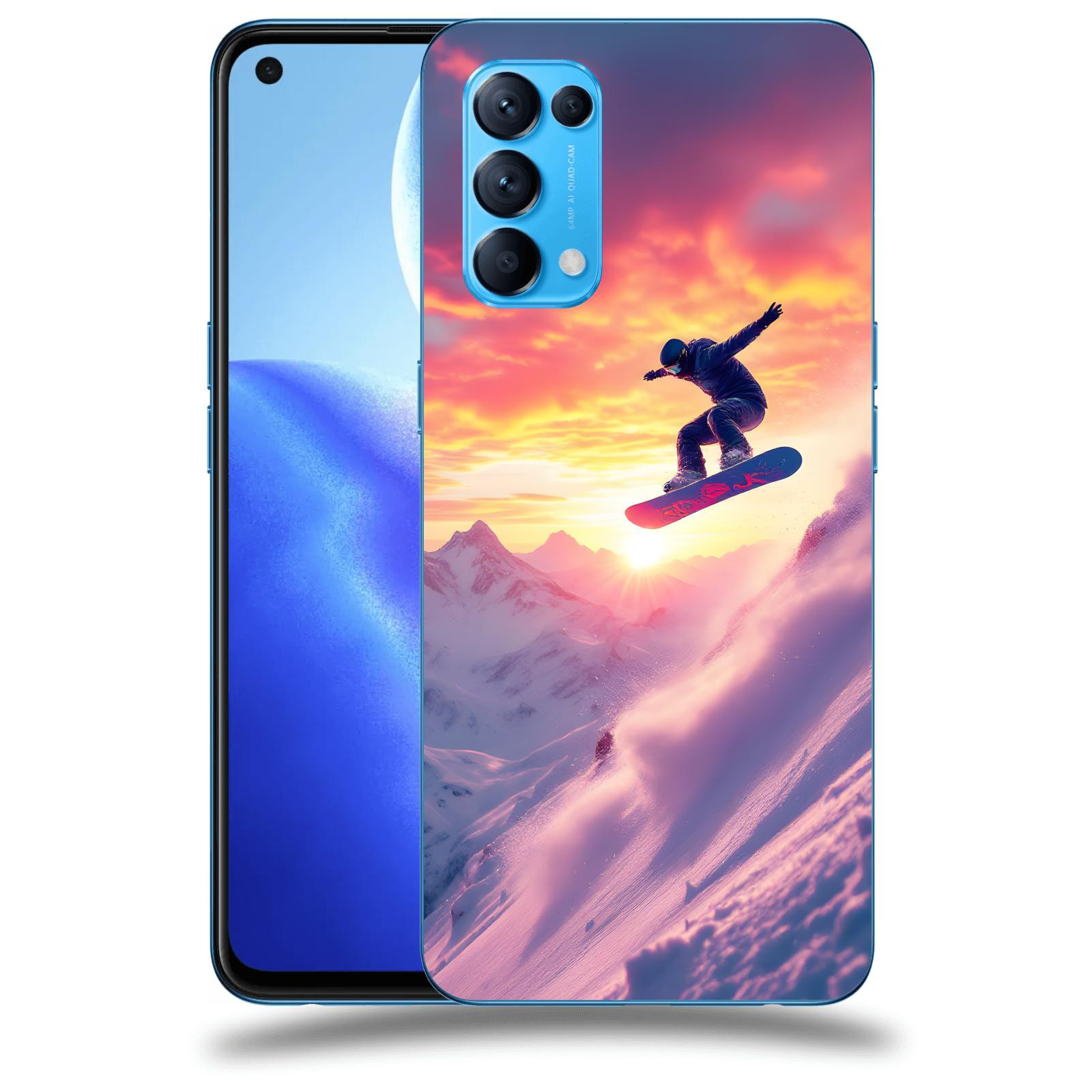 ACOVER Kryt na mobil OPPO Reno 5 5G - Snowboard