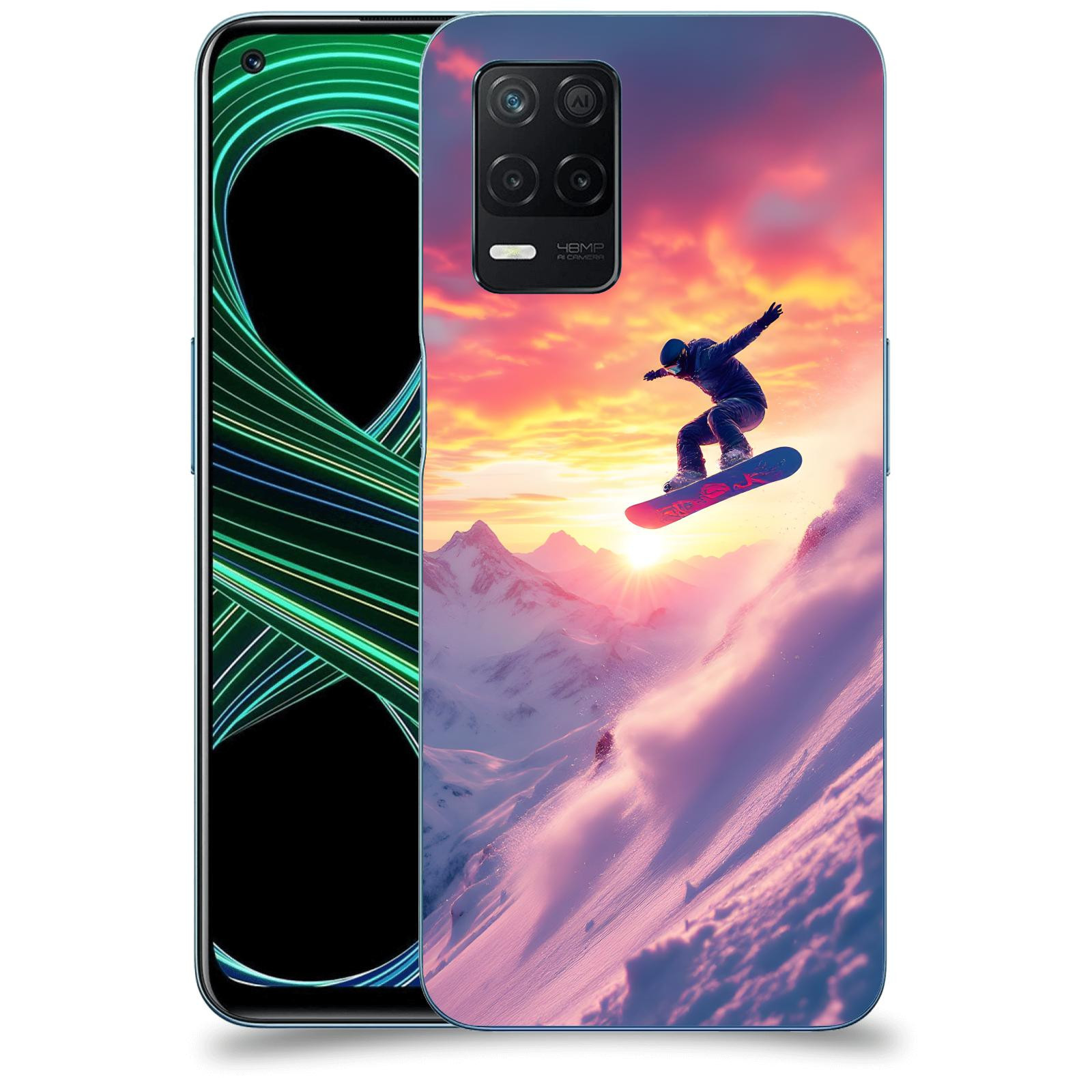 ACOVER Kryt na mobil Realme 8 5G - Snowboard