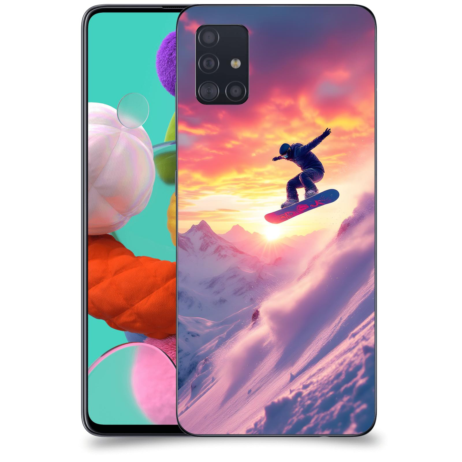 ACOVER Kryt na mobil Samsung Galaxy A51 A515F - Snowboard