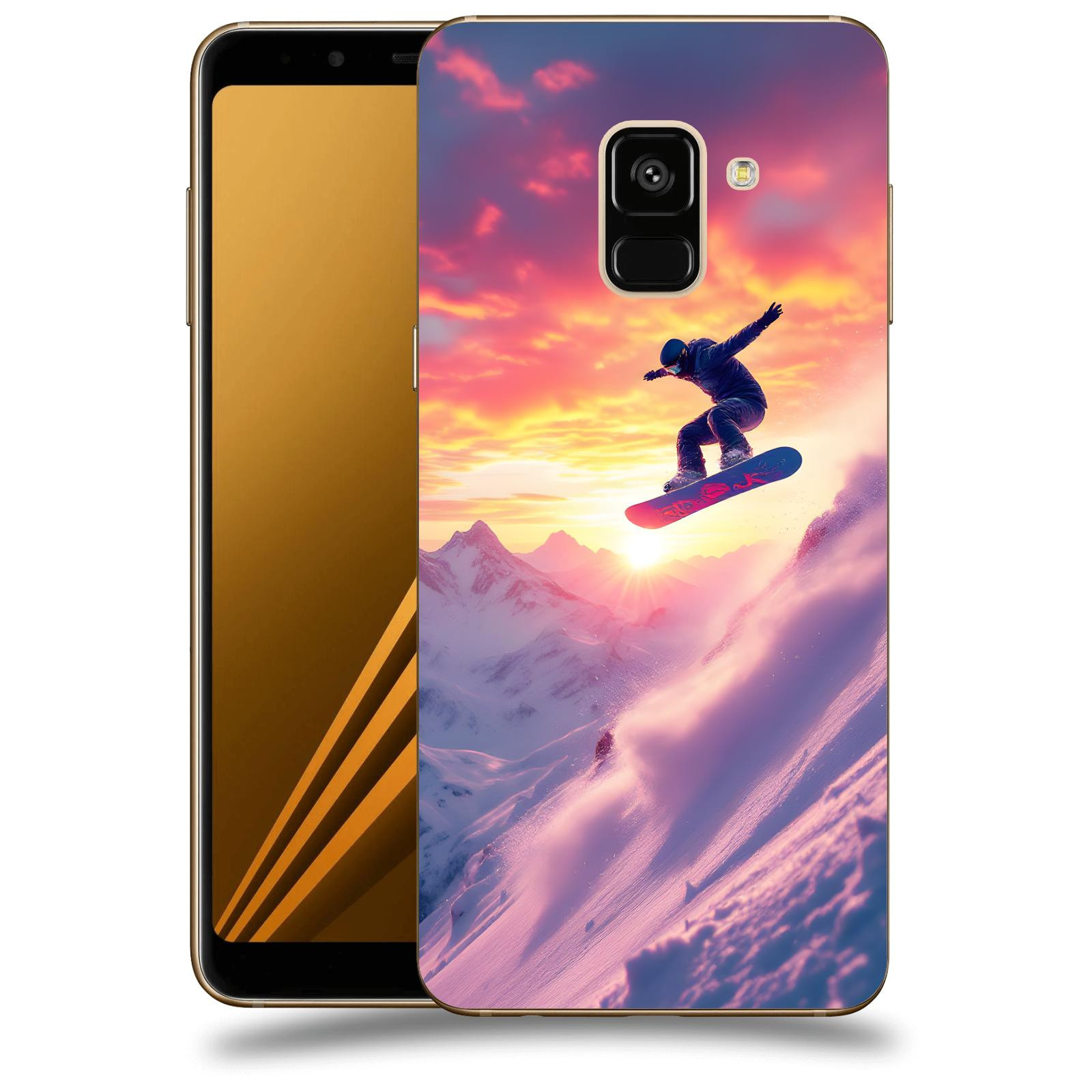 ACOVER Kryt na mobil Samsung Galaxy A8 2018 A530F - Snowboard