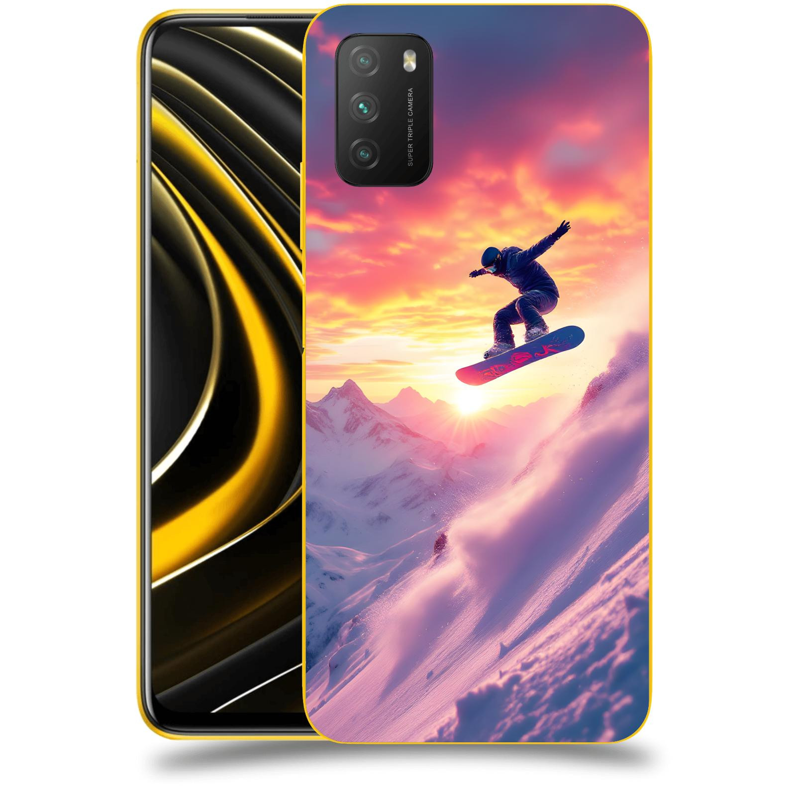 ACOVER Kryt na mobil Xiaomi Poco M3 - Snowboard