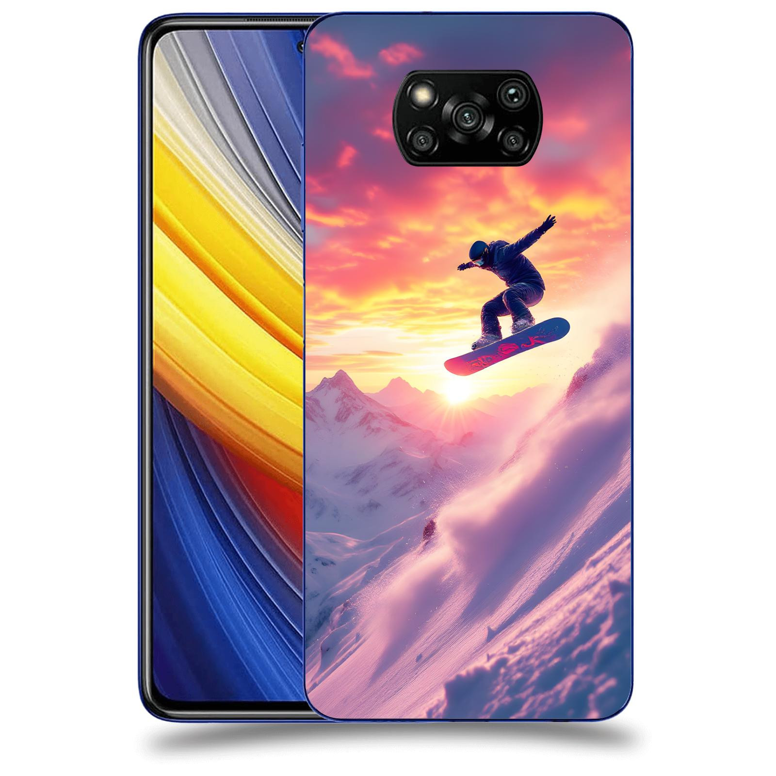 ACOVER Kryt na mobil Xiaomi Poco X3 Pro - Snowboard