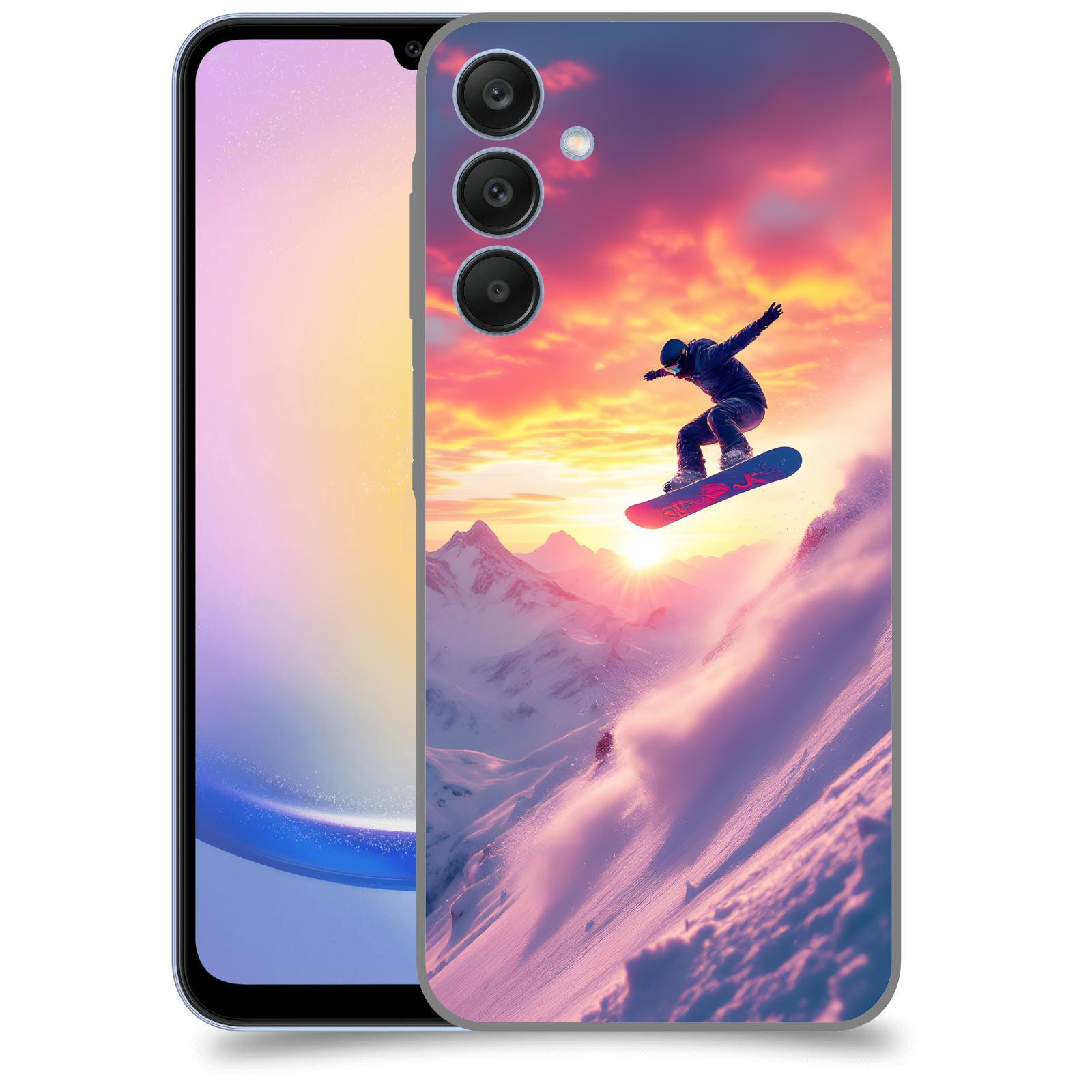 ACOVER Kryt na mobil Samsung Galaxy A25 5G - Snowboard