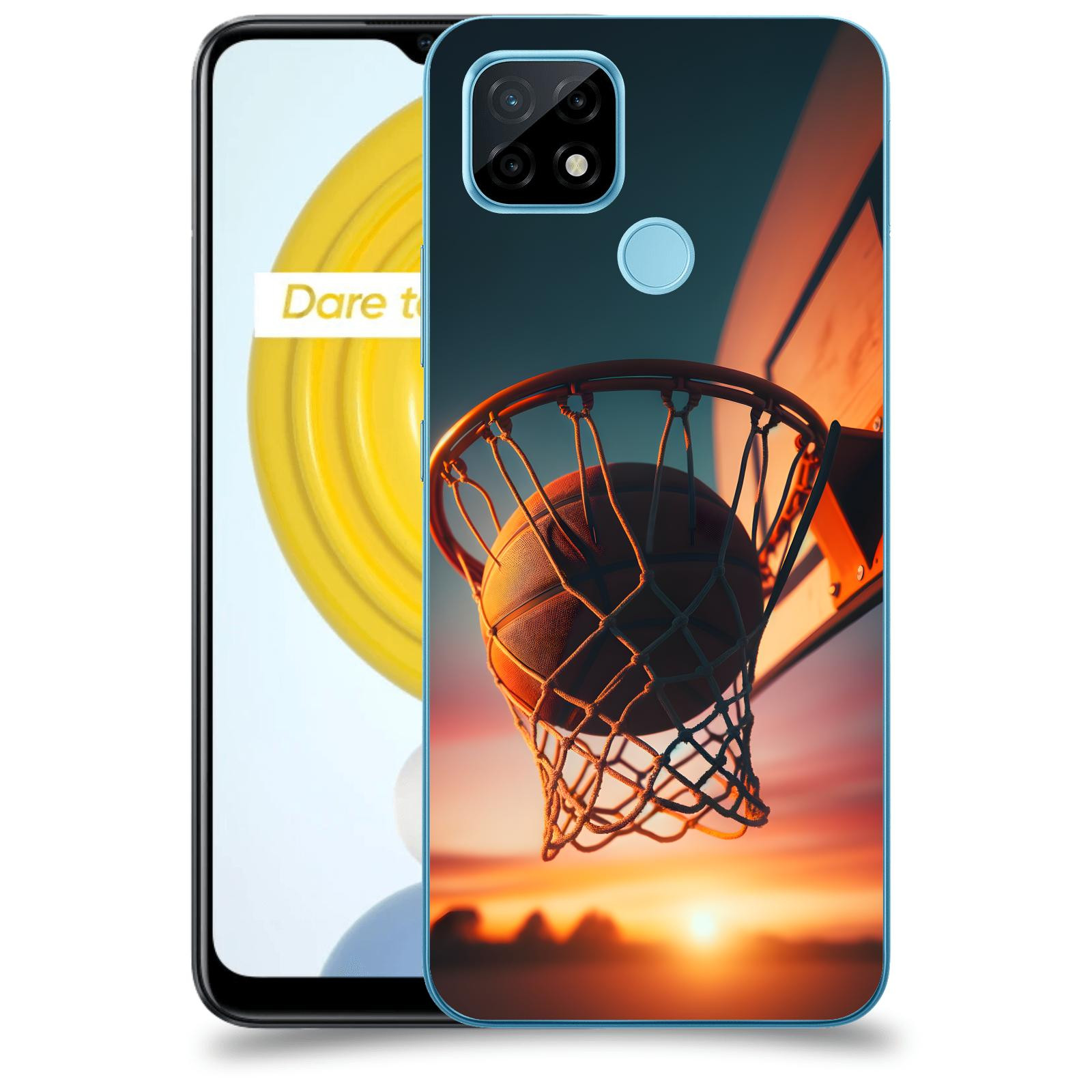 ACOVER Kryt na mobil Realme C21 - Basketball
