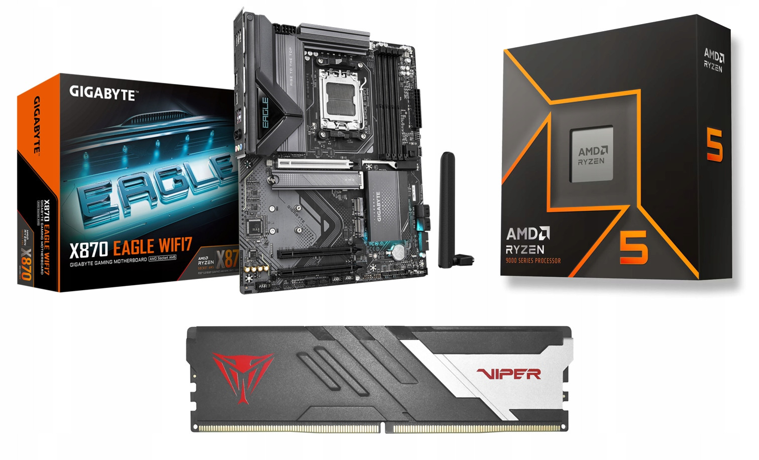 Amd Ryzen 5 9600X X870 Eagle WIFI7 32GB 6000