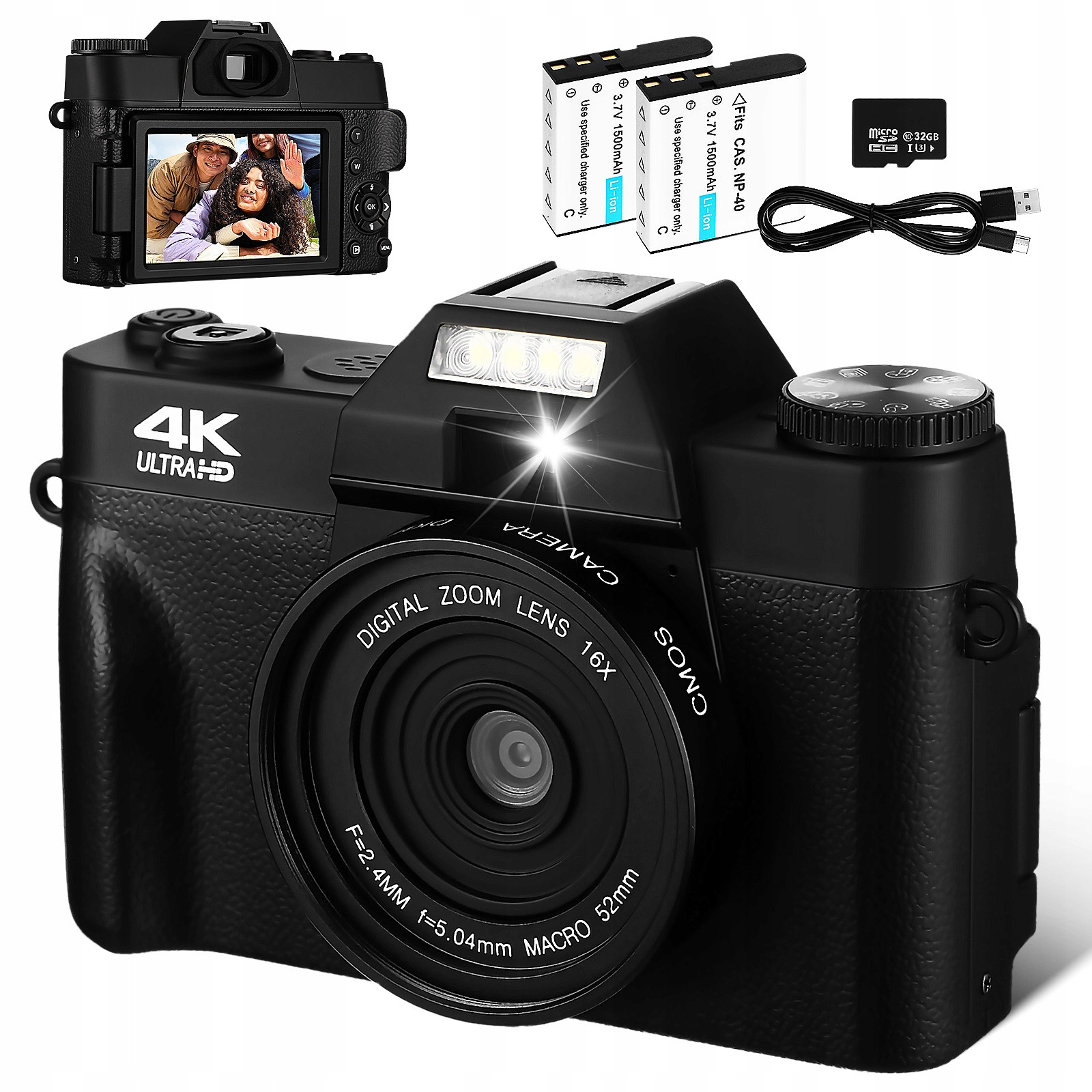 Aparat Cyfrowy Z Obracanym Ekranem 3