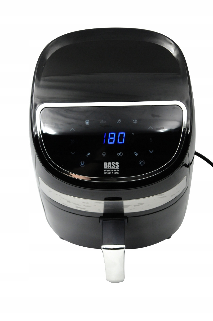 Fritéza Bez Tuku 3,7L Černá 1900W Air Fryer Bass LCD Smart