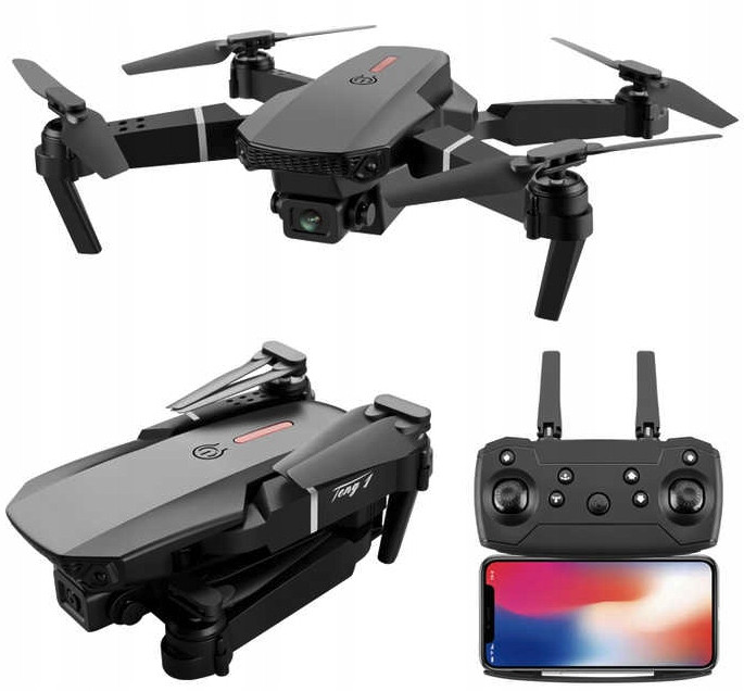 Dron Pro 2 Wifi Hd Kamery Na Dálkové Ovládání Hračka Silný Závěs 350m Černá