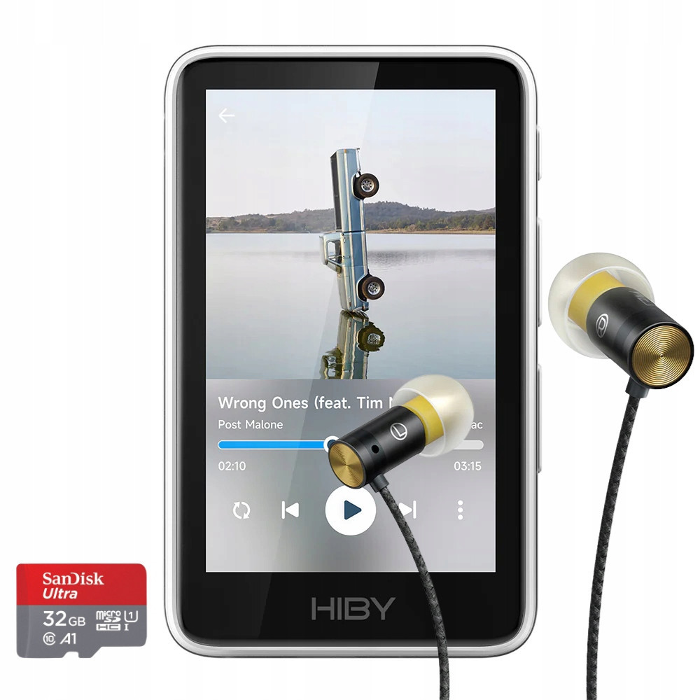 HiBy R1 Set Version (Bílá) Bluetooth Wi-Fi Yves 32GB Micro Sd