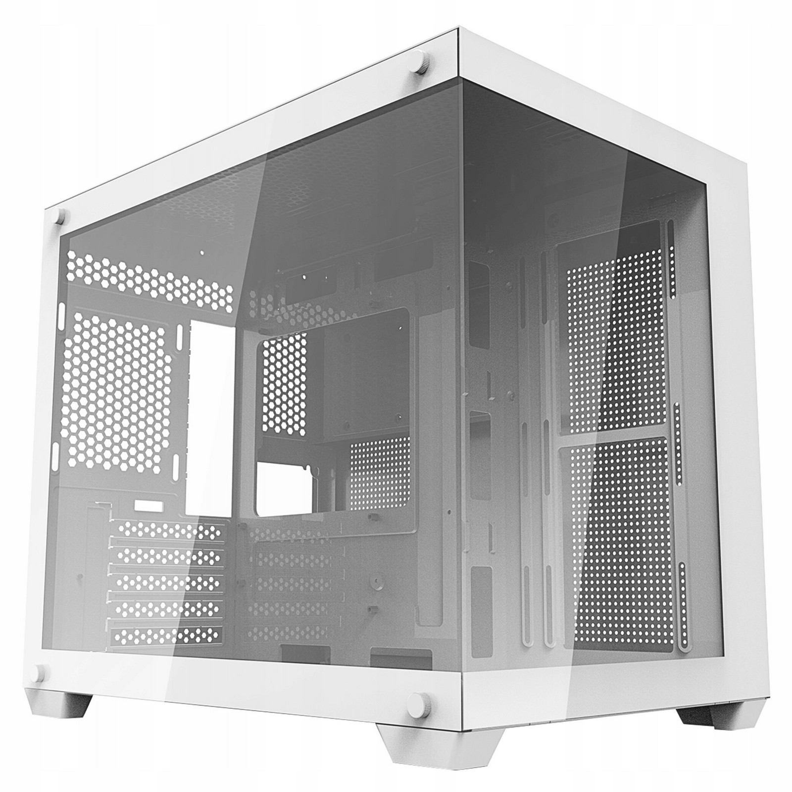 DarkFlash C285MP Počítačová skříň M-atx Cube Case Sklep Gaming Bílá