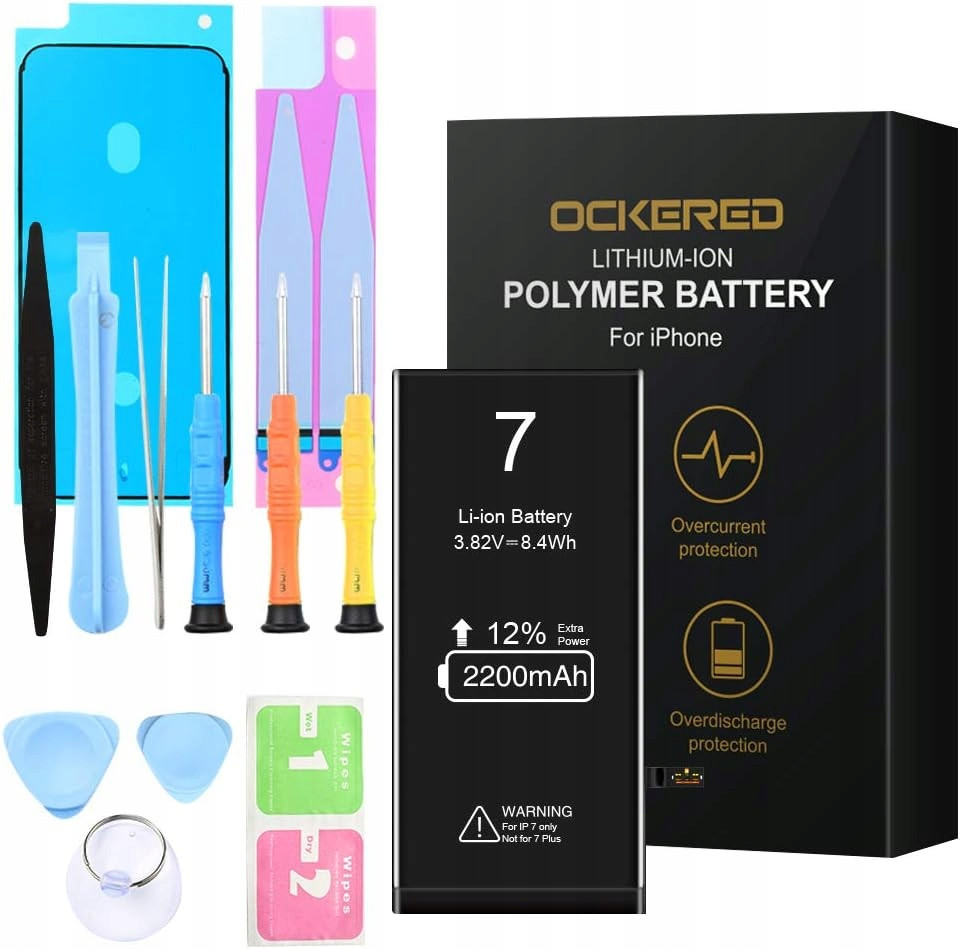 Ockered Náhradní baterie pro Apple iPhone 7 2200mAh