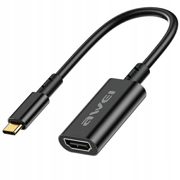 Awei CL-217T adaptér Usb-c/hdmi černá/black 4k/30Hz