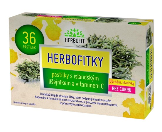 Herbofitky S Island.lišej.a Vit.c Bez Cukru 36ks