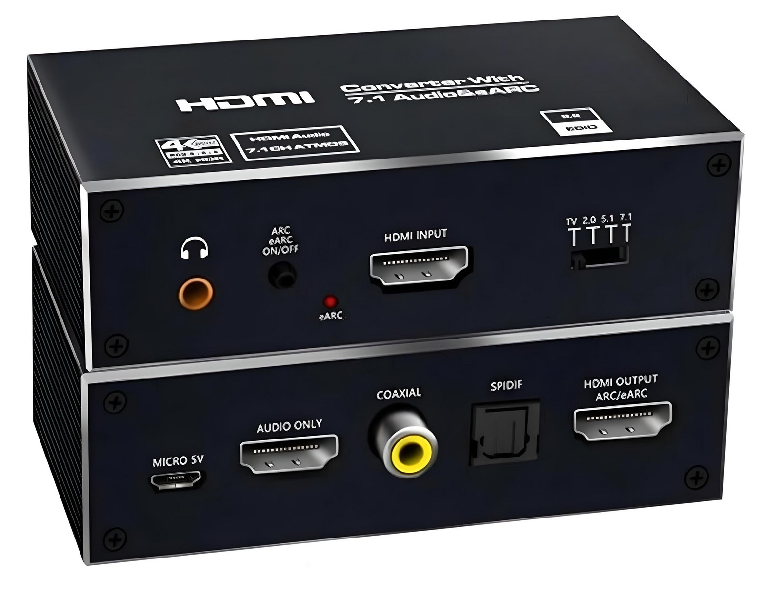 Hdmi 2.1 Toslink Převodník Atmos 7.1 eARC Hdcp 2.3 8K 4K 120Hz