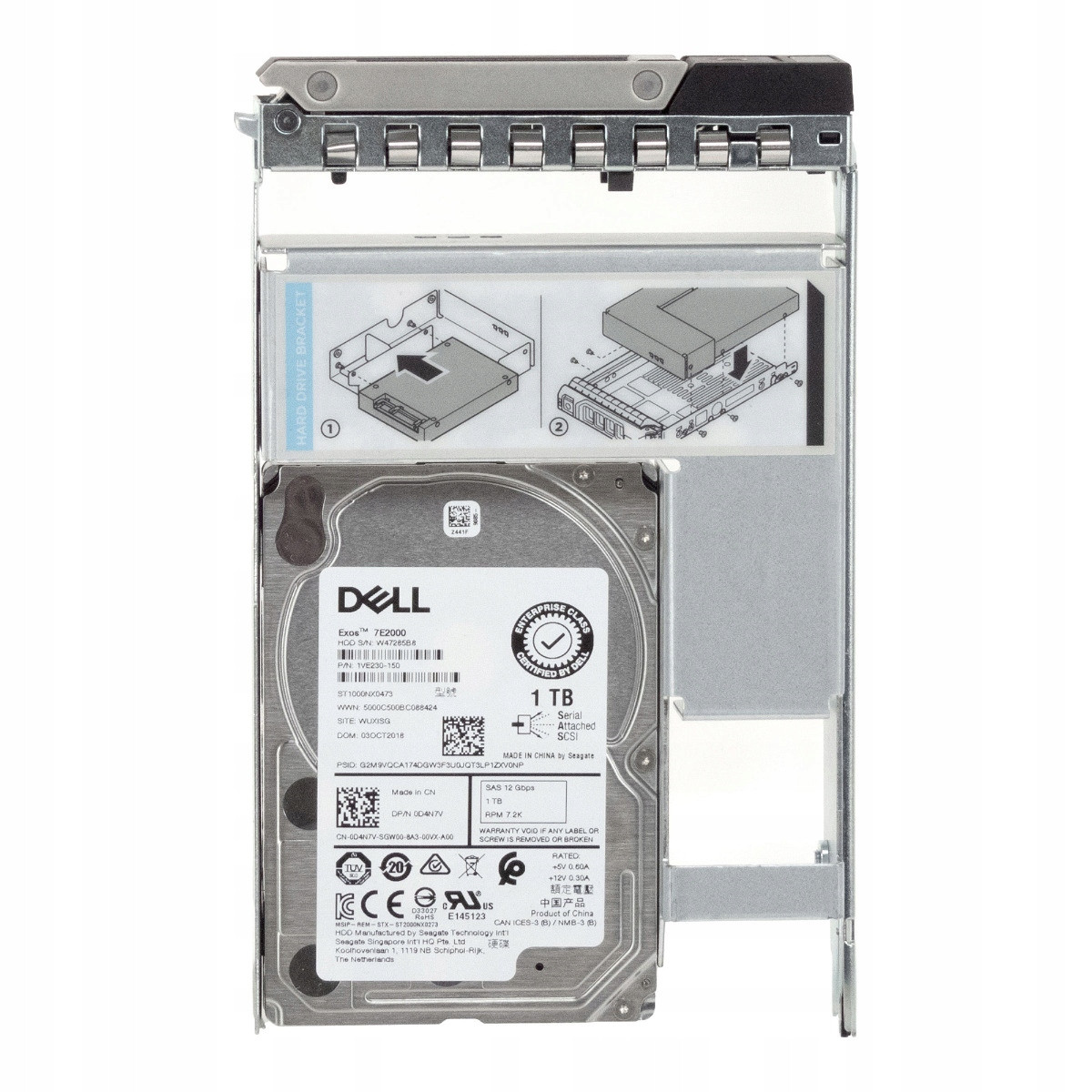Dell 0D4N7V 1TB 7,2K 128MB SAS-3 3,5'' ST1000NX0473