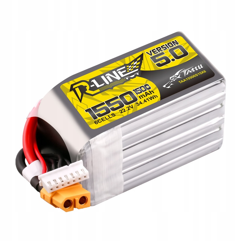 Lipo Tattu R-Line 5.0 6S 22.2V 1550mAh 150C XT60