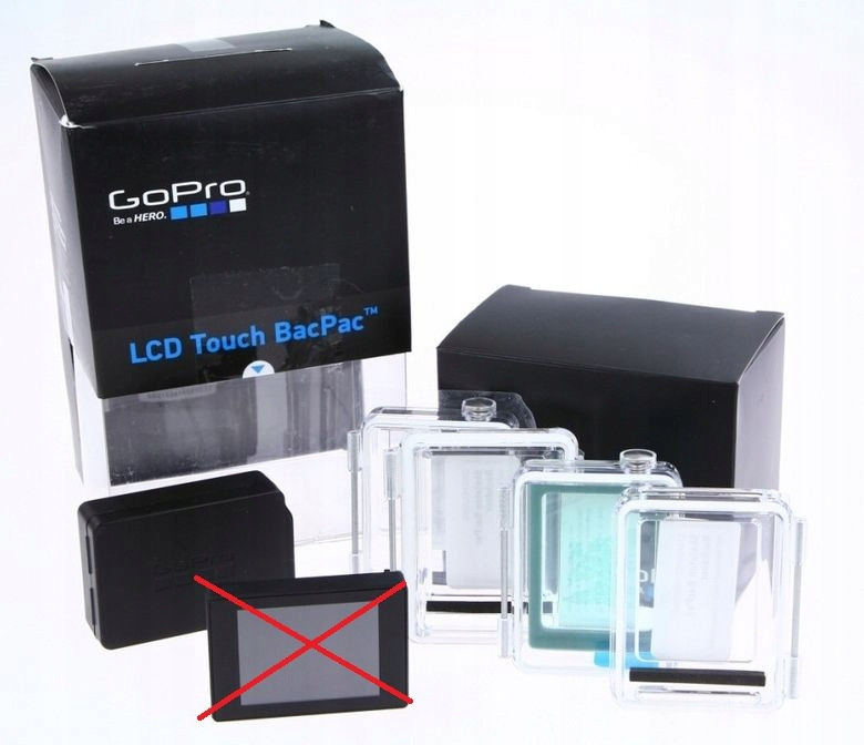 Sada podvodních pouzder pro Go Pro LCD Touch BacPac (bez obrazovky) dotyk
