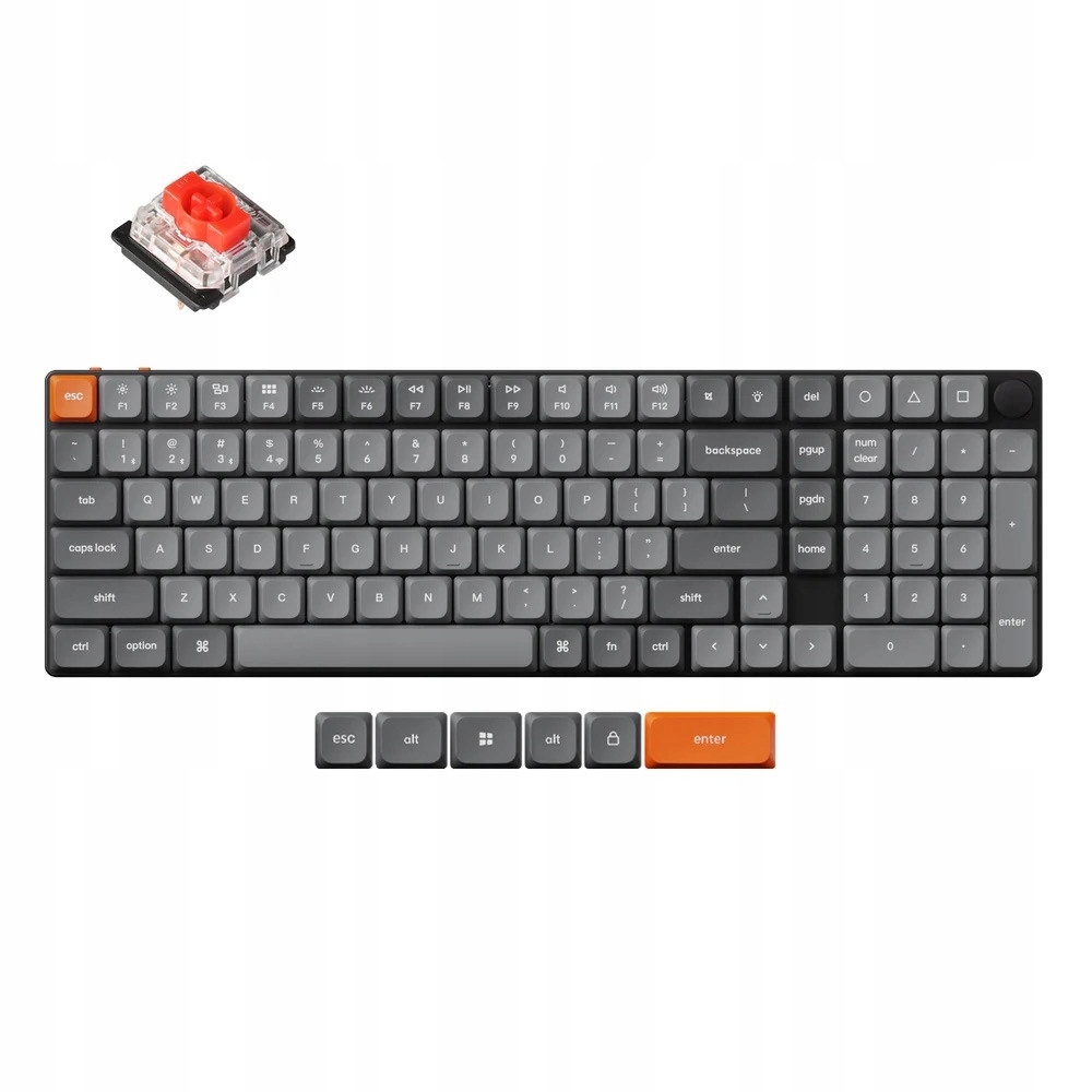 Keychron K17 Max Qmk Bezdrátová mechanická klávesnice Rgb Led K17M-H1