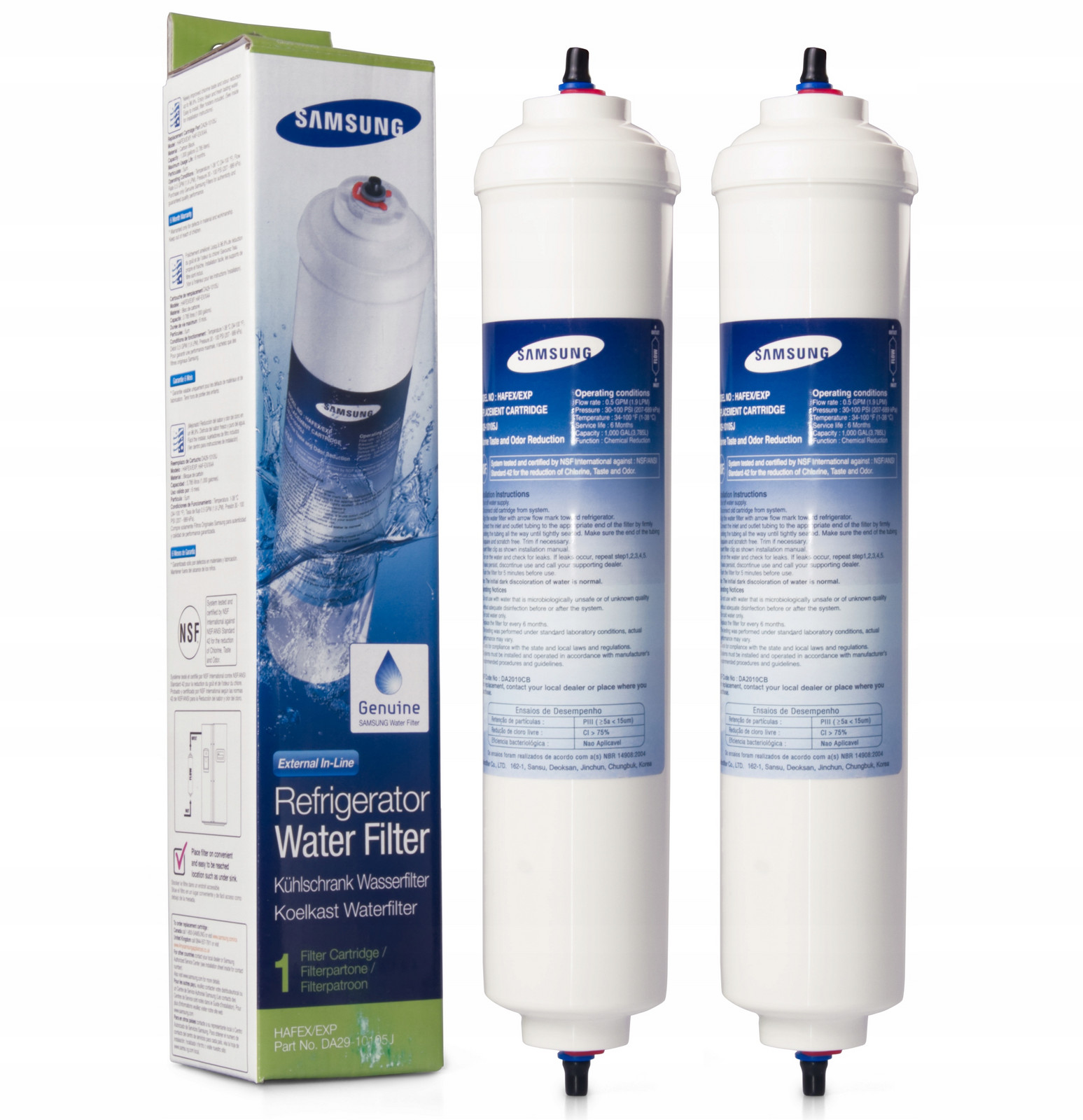 2x Filtr Do Lednice Samsung DA29-10105J Originál