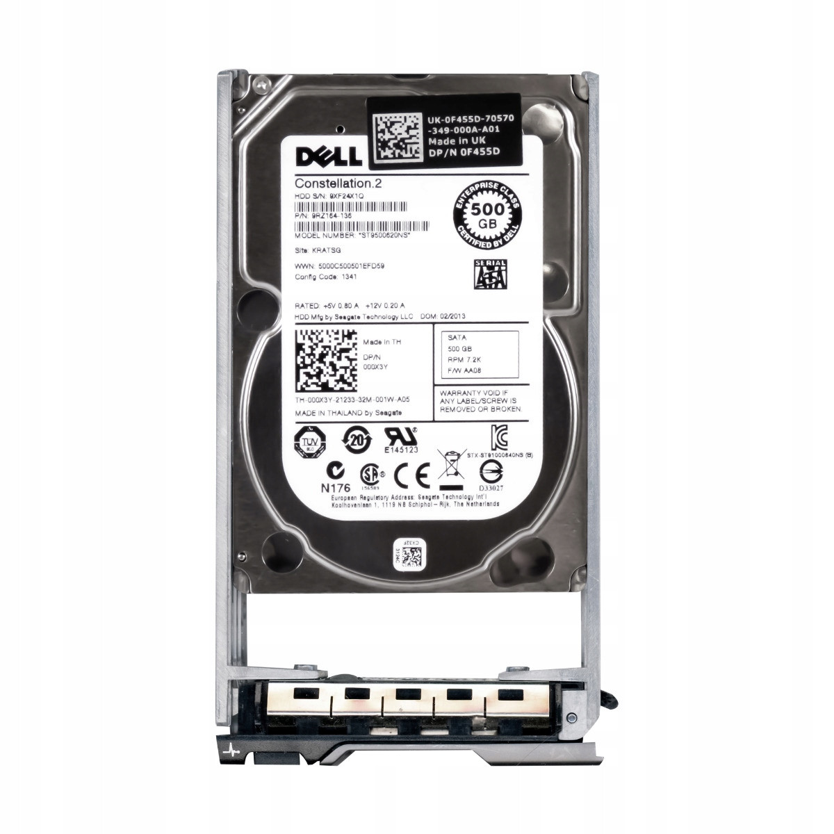 Dell 0609Y5 500GB 7.2K 64MB Sata III 2.5'' ST9500620NS