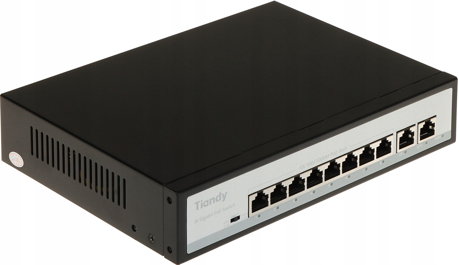 Switch Poe TC-P3S010 SPEC:G/0820/AT/110 8PORTOVÝ Tiandy